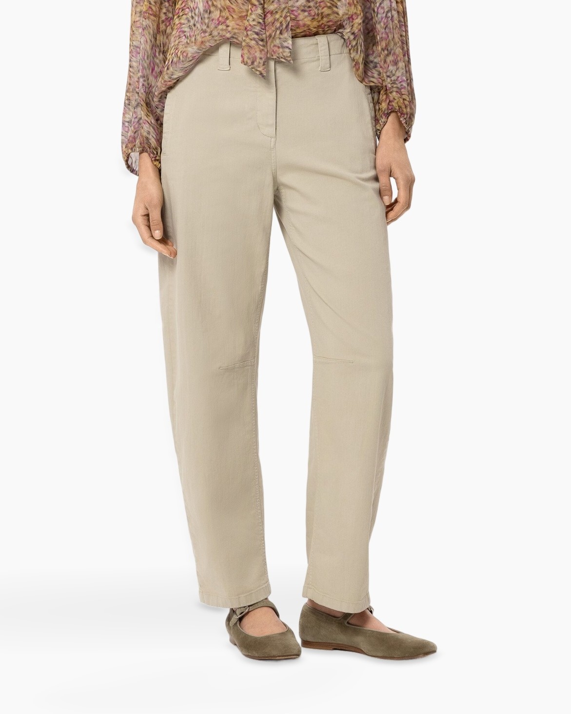 broek, kaki broek, beige broek, rechte model, enkellengte