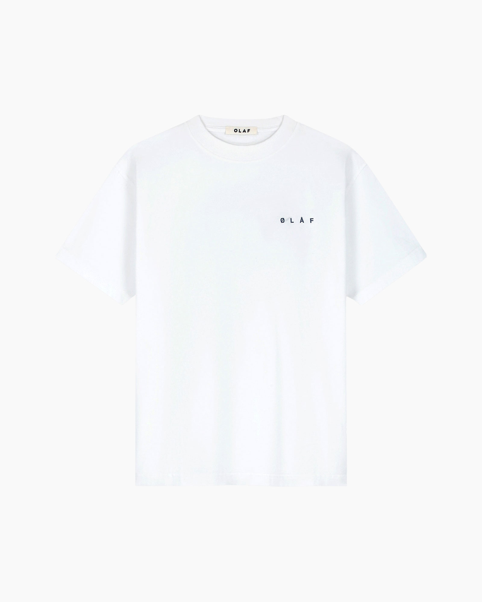 t-shirt, wit, korte mouw, rond hals, minimal