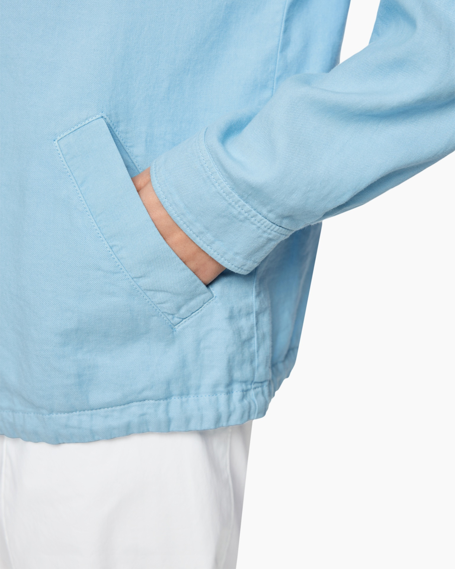 light-blue, jacket, pocket, long-sleeve, casual