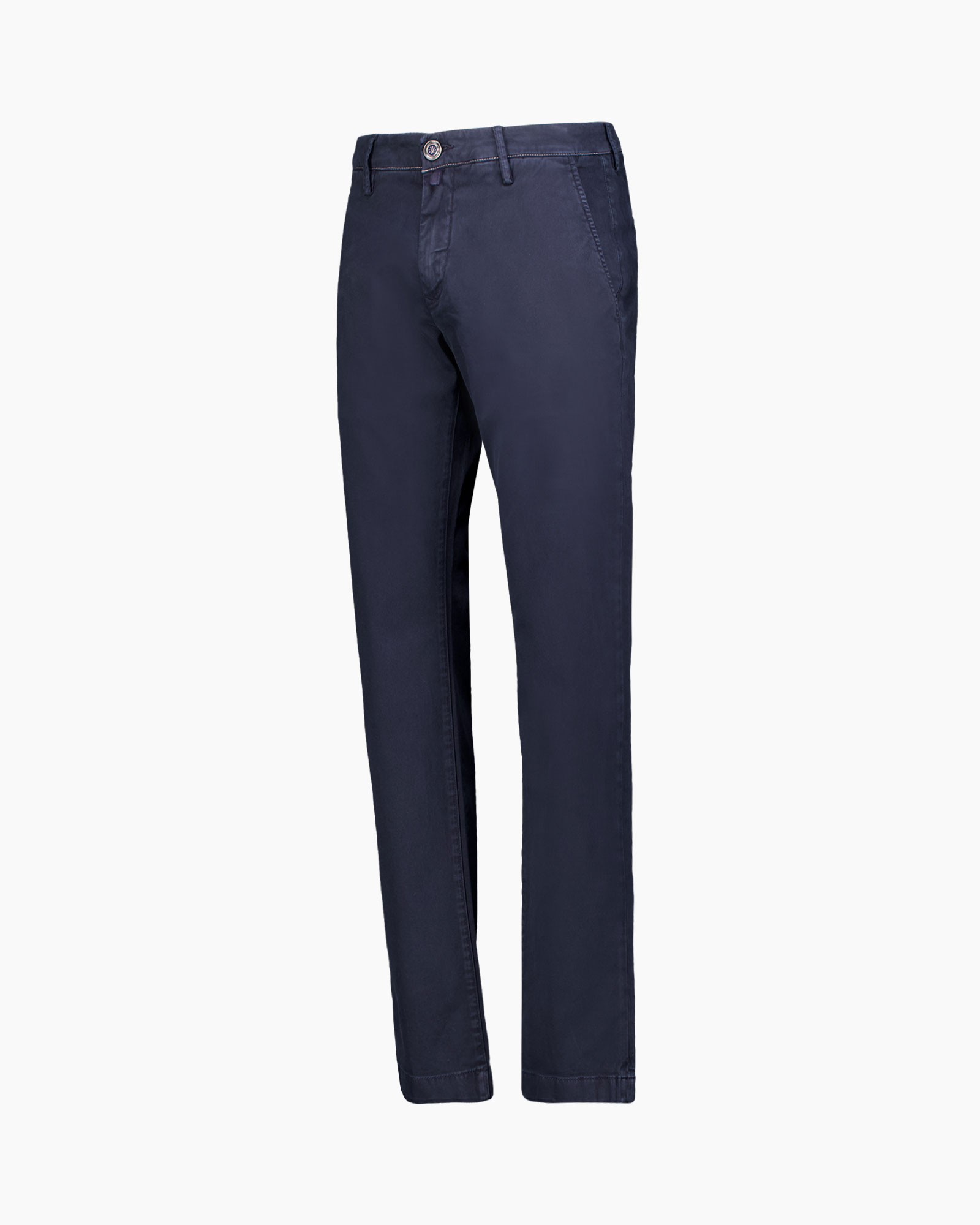 Pantalon Slim Fit Bobby Donker Blauw