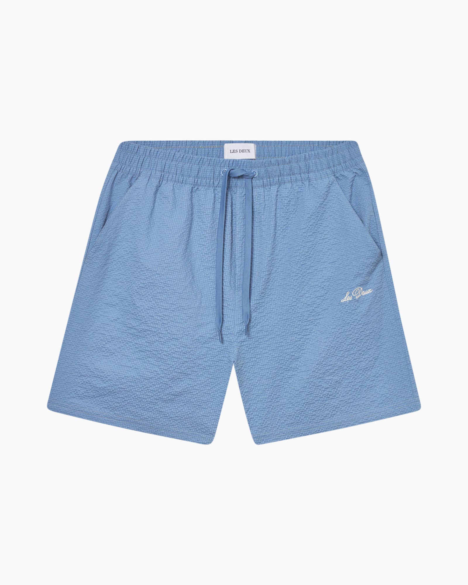 Korte Broek Stan Seersucker Blauw
