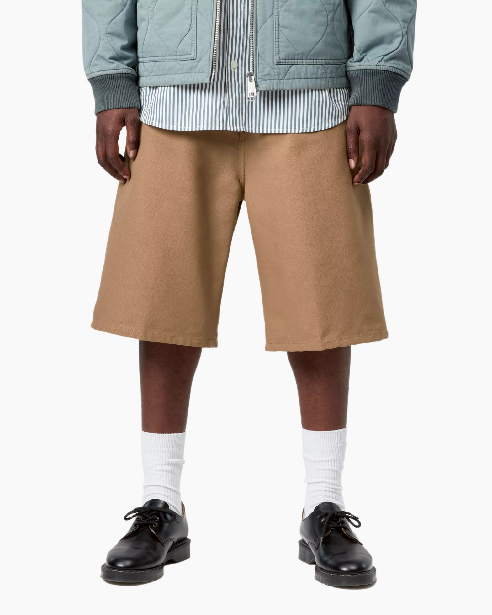 Korte broek, Persoon, Jas, Schoen, Kaki