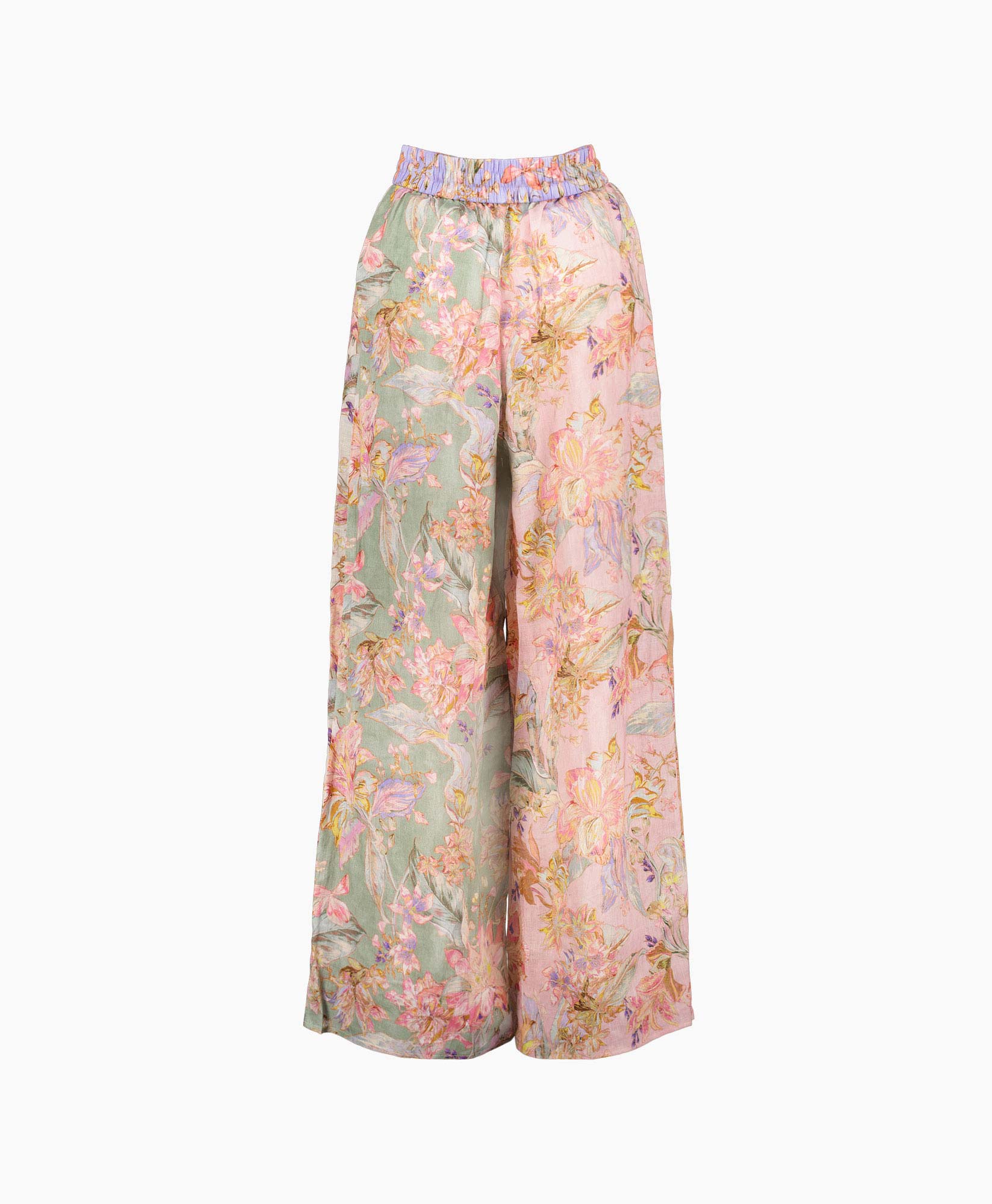 Zimmermann Broek Cira Straight Leg Pant Rose