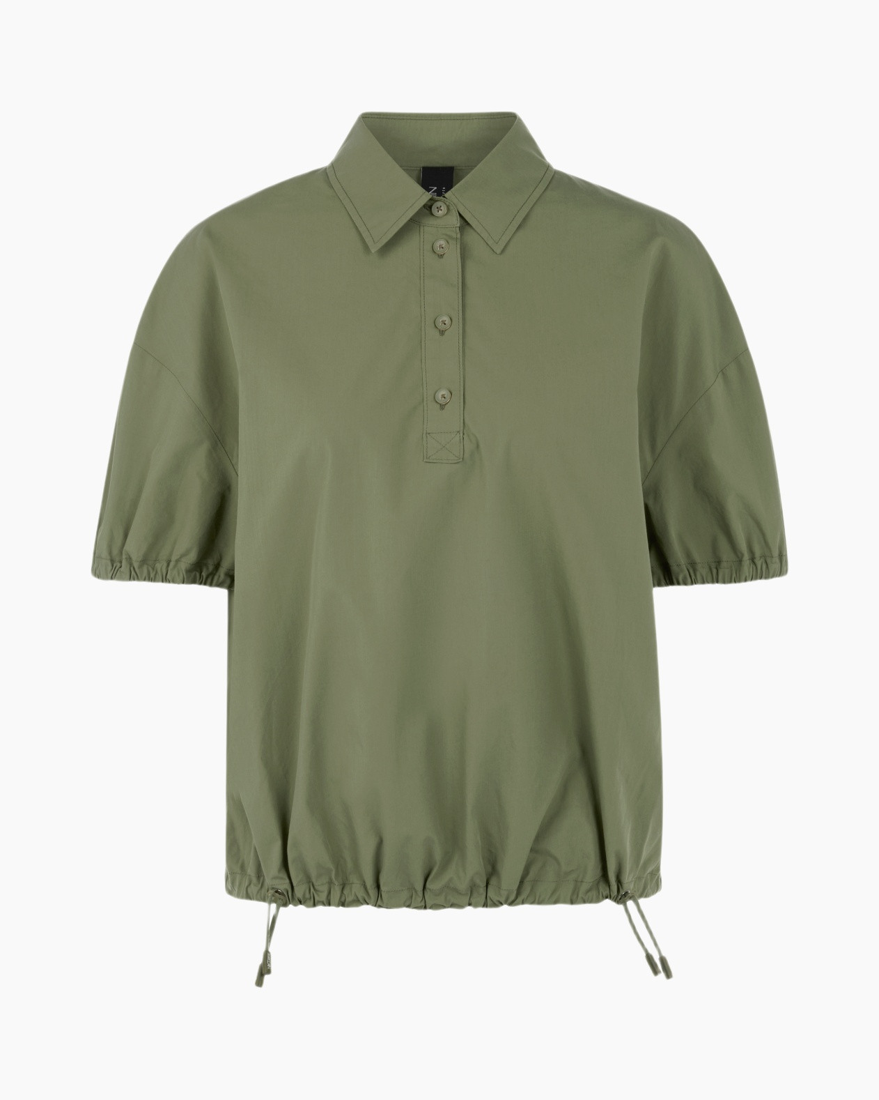 shirt, poncho, top, olijf, trekgat zoom