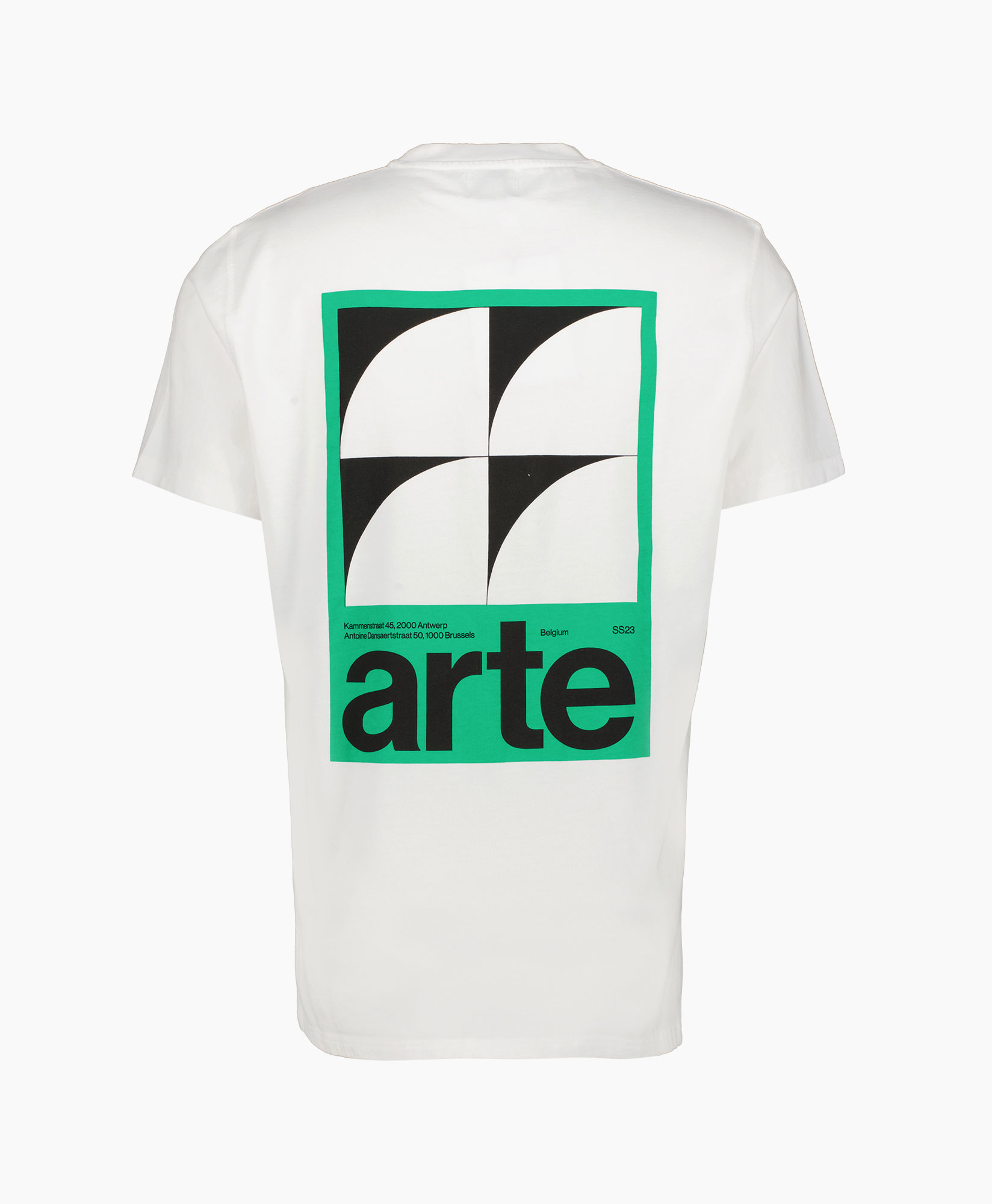 Arte Antwerp T-shirt Korte Mouw Back Print Arte Wit