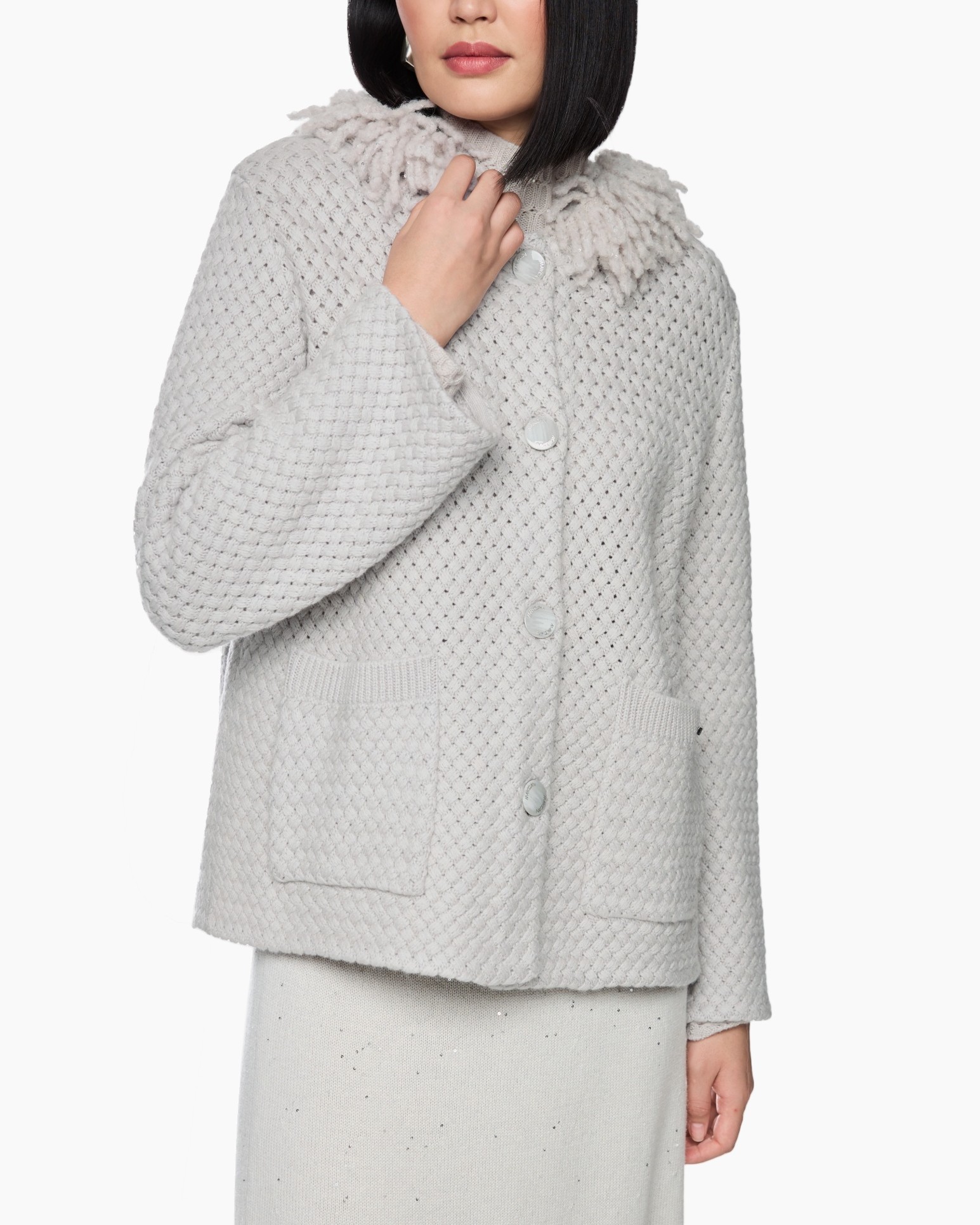 textured breton, veston textuur, breipatra cardigan, dik gebreide, zakken cardigan