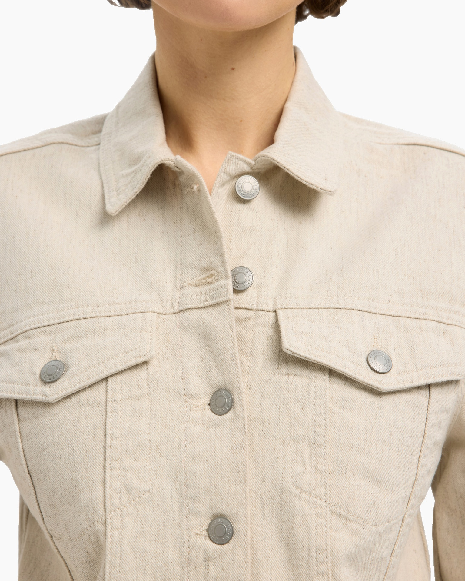Jack Una Ls Denim Jacket Beige