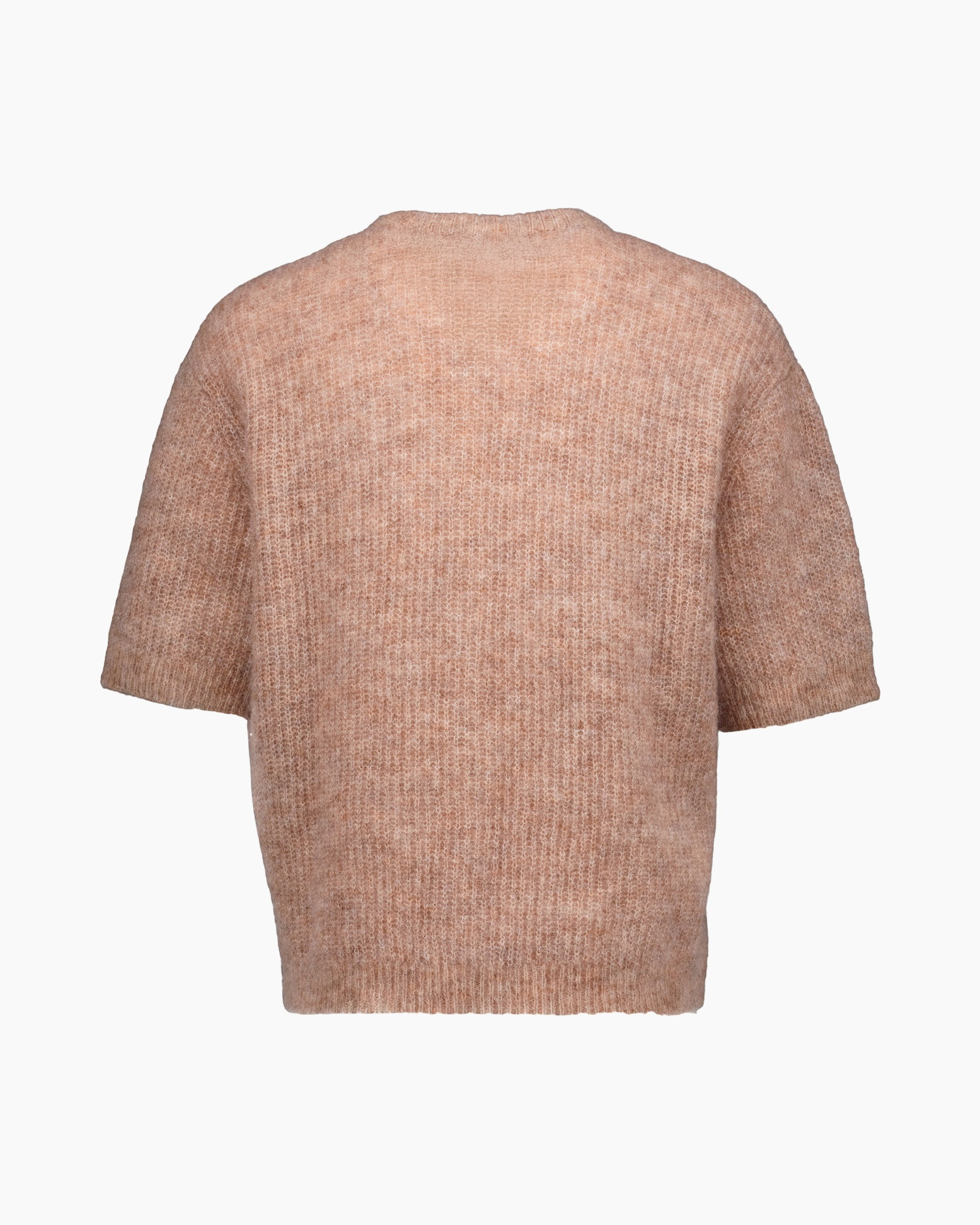 cardigan, knit, short-sleeve, button-up, beige