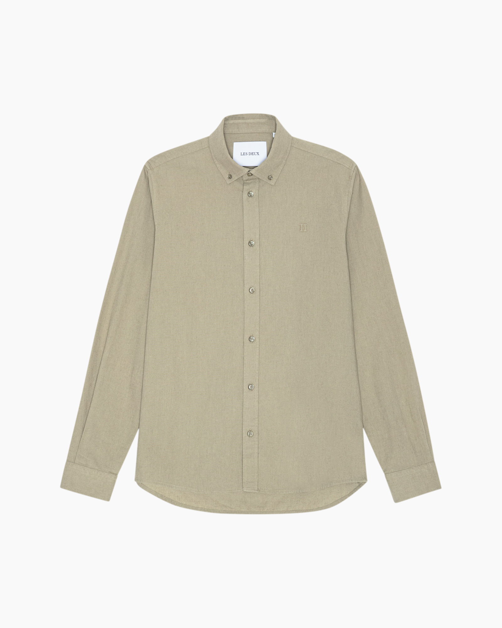 Lange mouwen, Mouw, Linnen, Shirt, Kaki