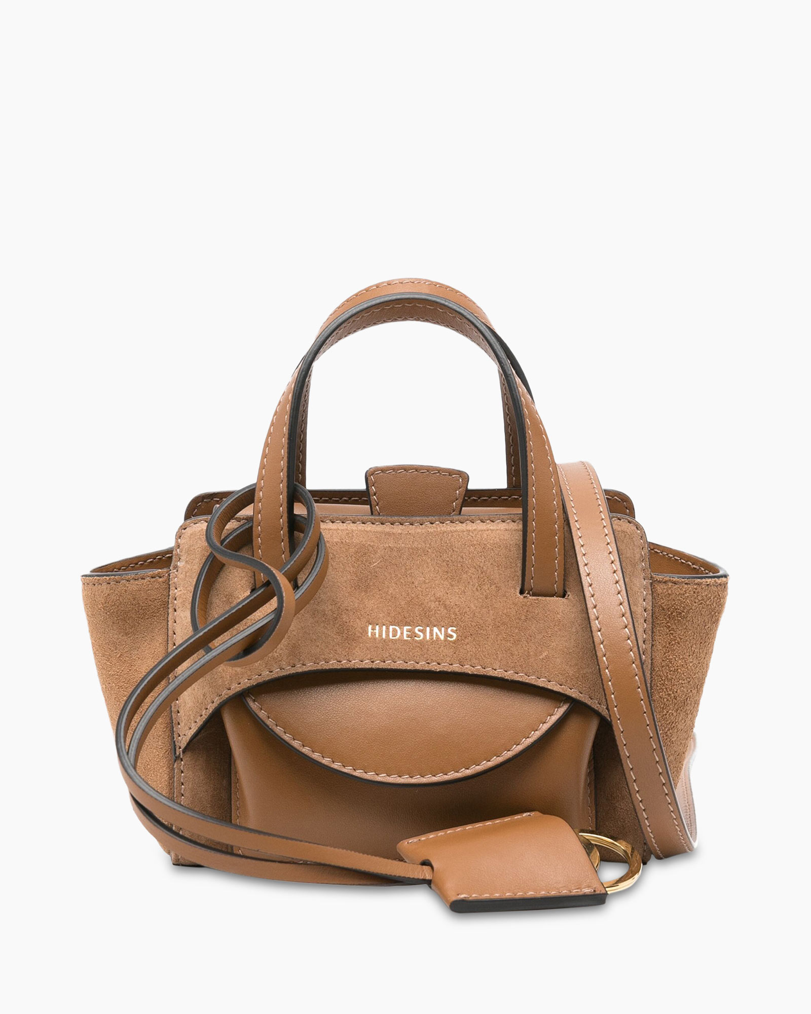 Schouder/hand Tas Flap Xs midden bruin