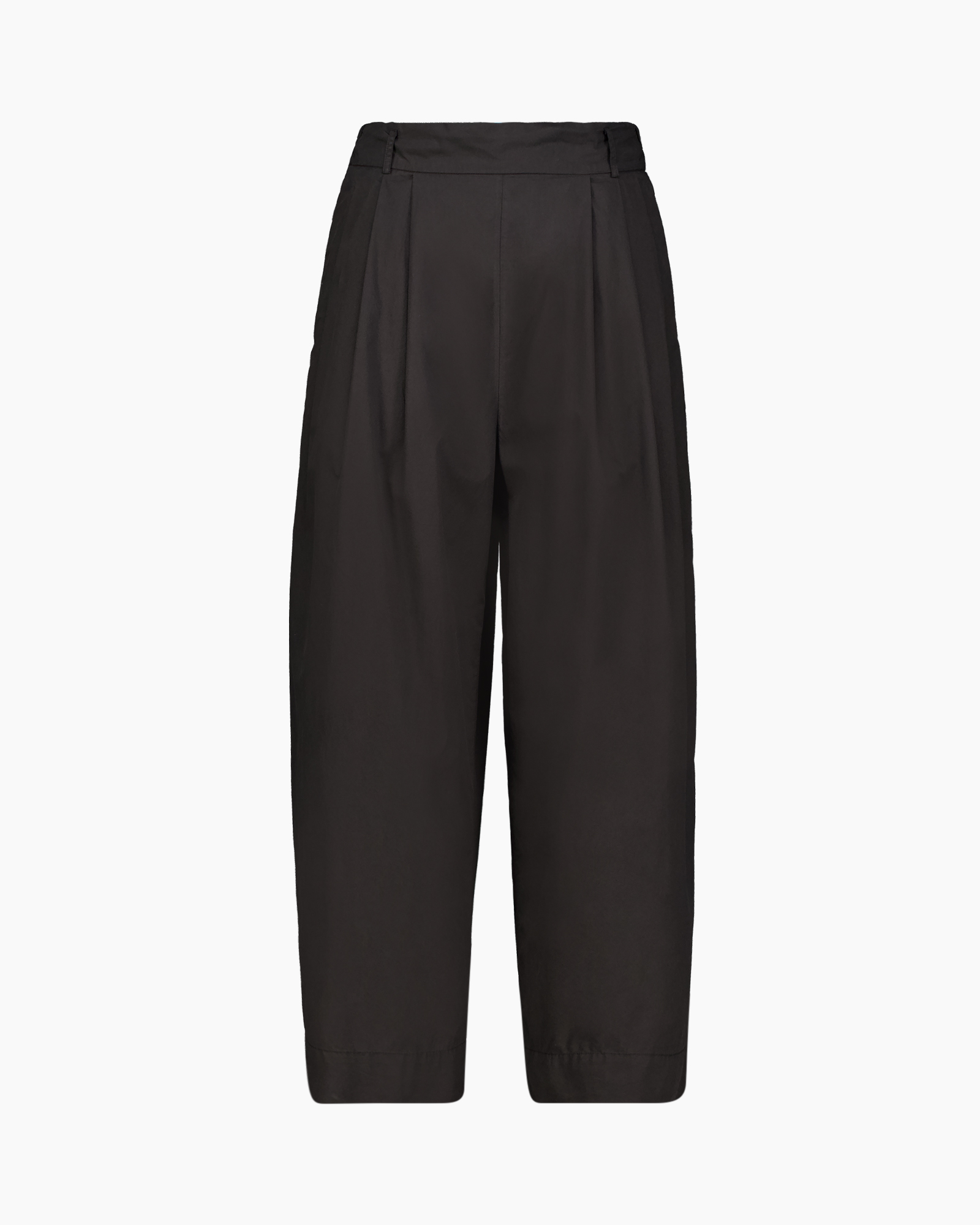 broek, broeken, zwart, wijd uitlopend, hoge taille