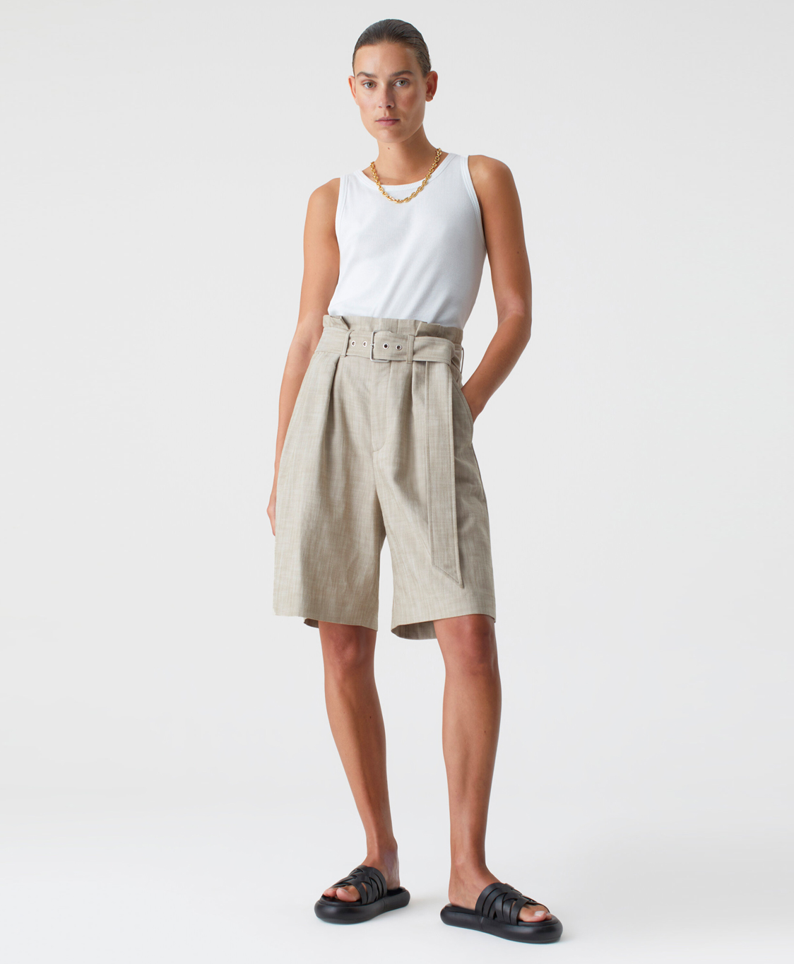 Closed Korte Broek Eldon Beige