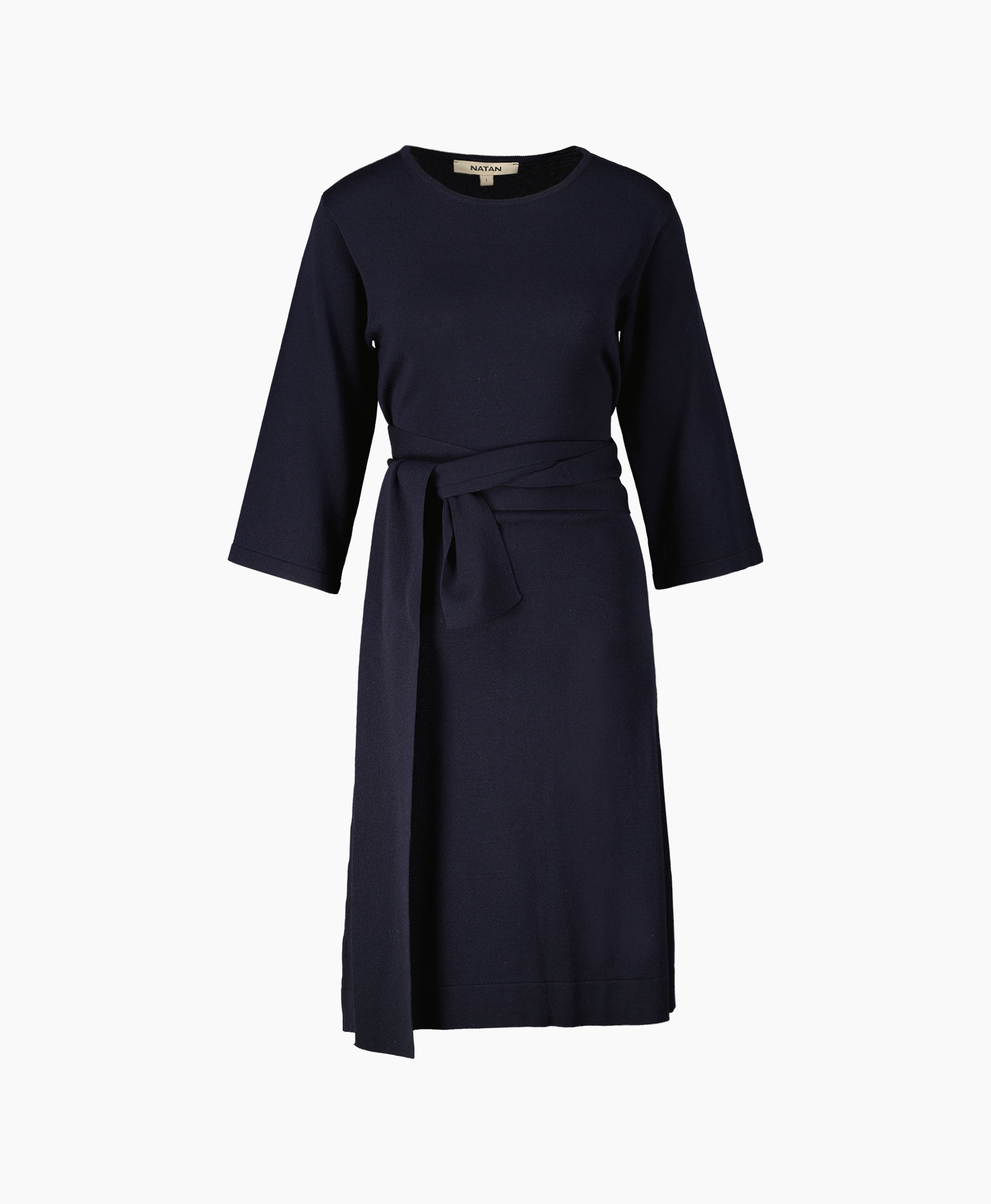 Natan Jurk Geo-crepe Blauw