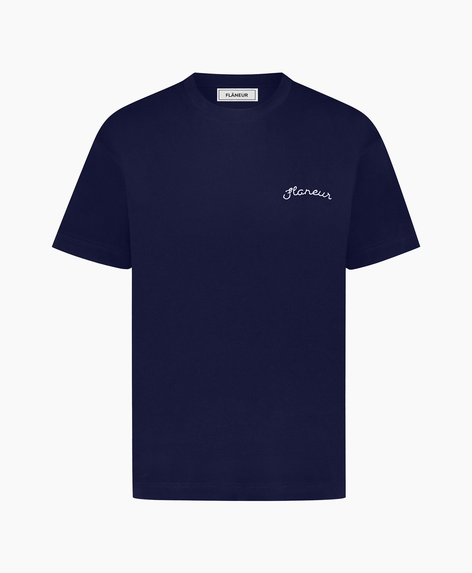 T-shirt Korte Mouw Signature Donker Blauw