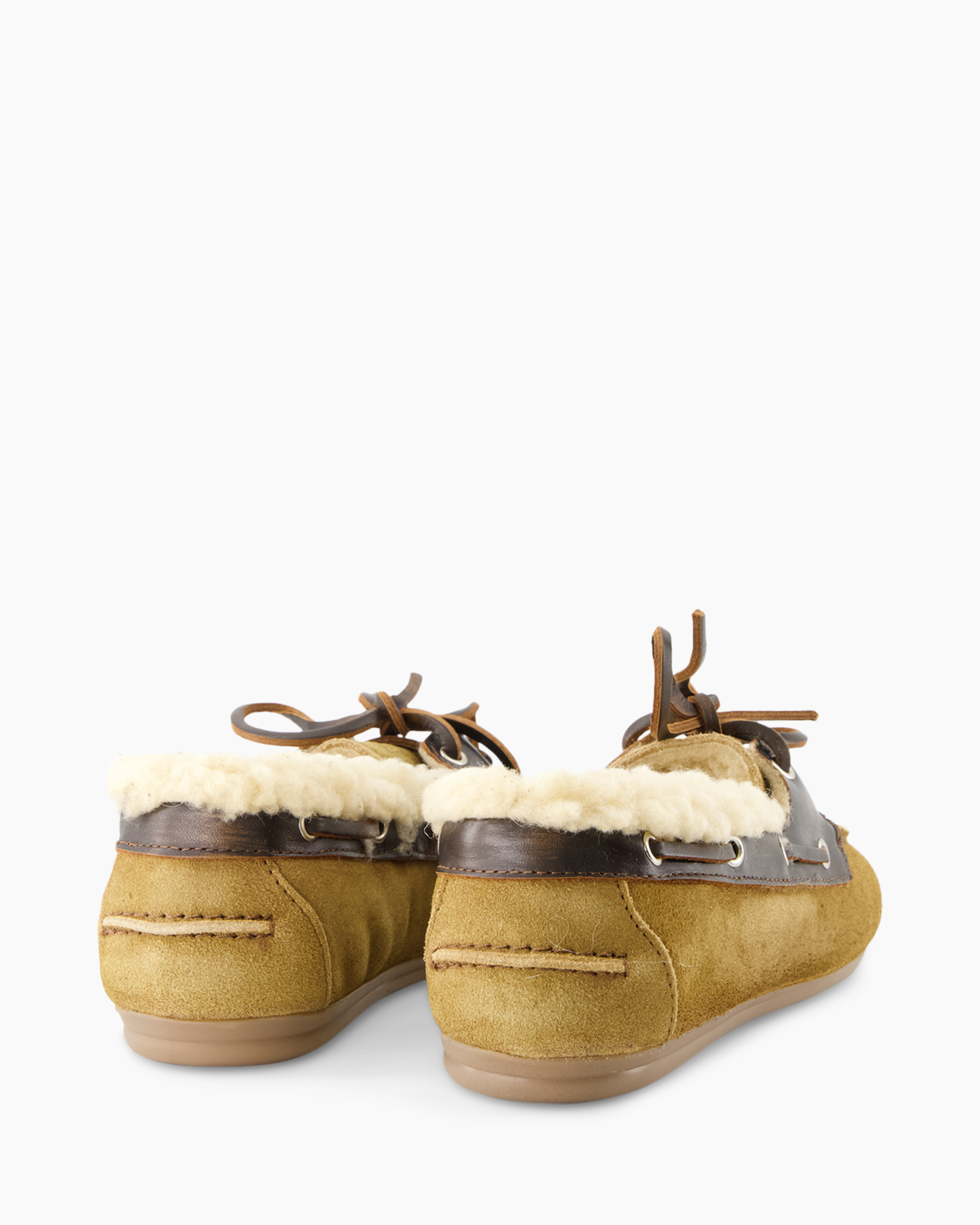 moccassins, suede, scheerling, bruin, slip-on