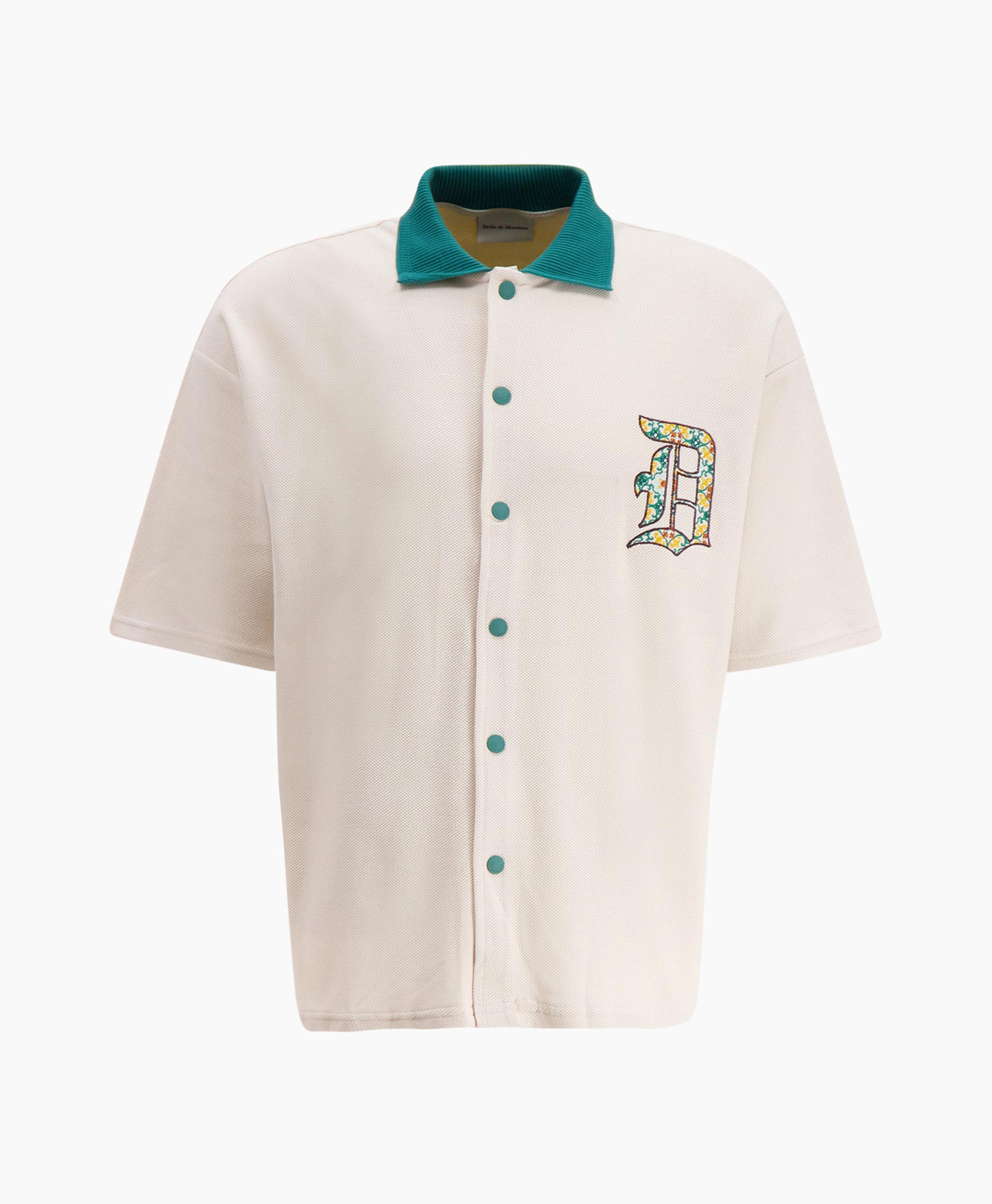 Drole De Monsieur Overshirt La Chemise Pique D Beige