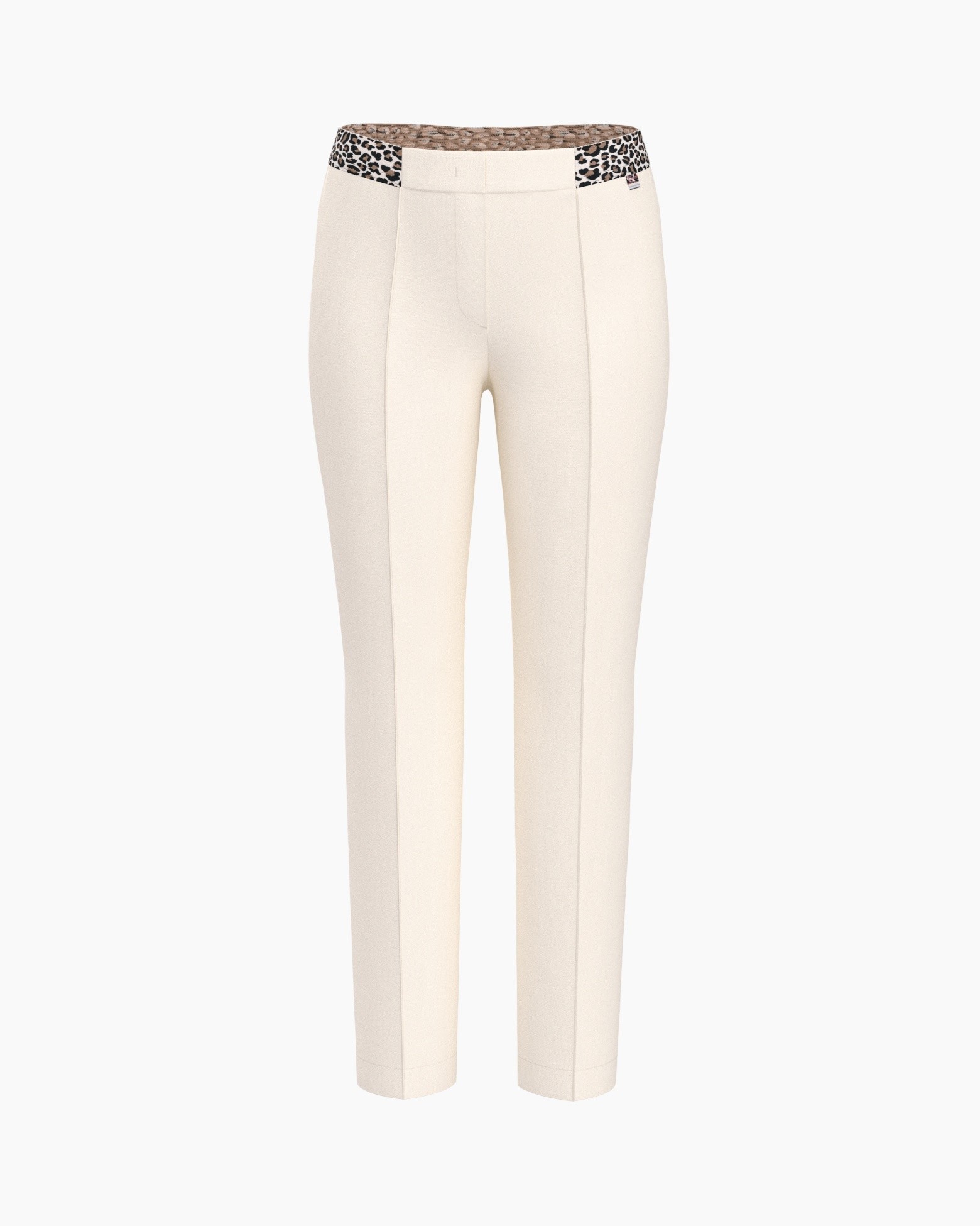 broek, beige, pantalon, slim, leeuwe-contrast