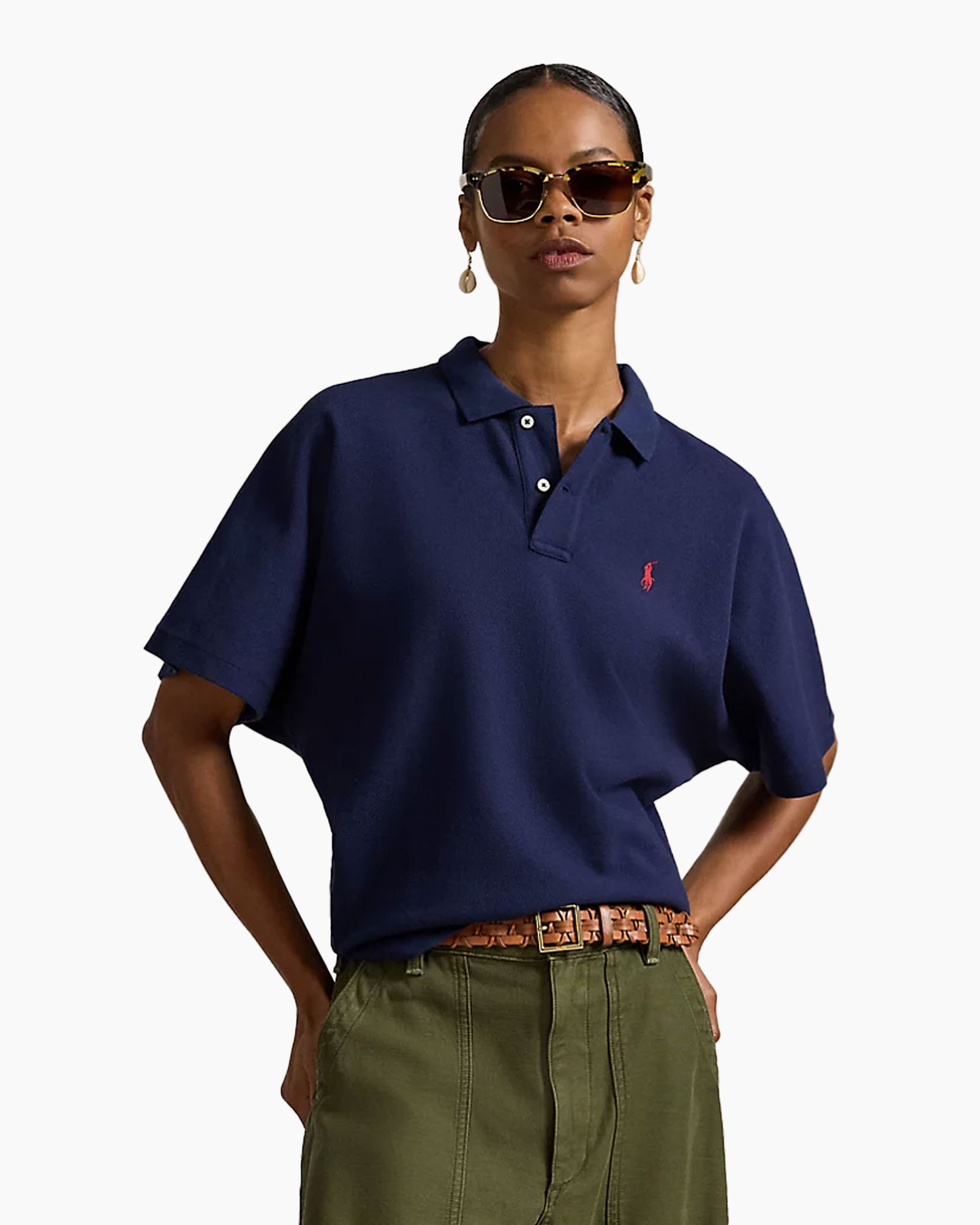 Polo Knit Donker Blauw