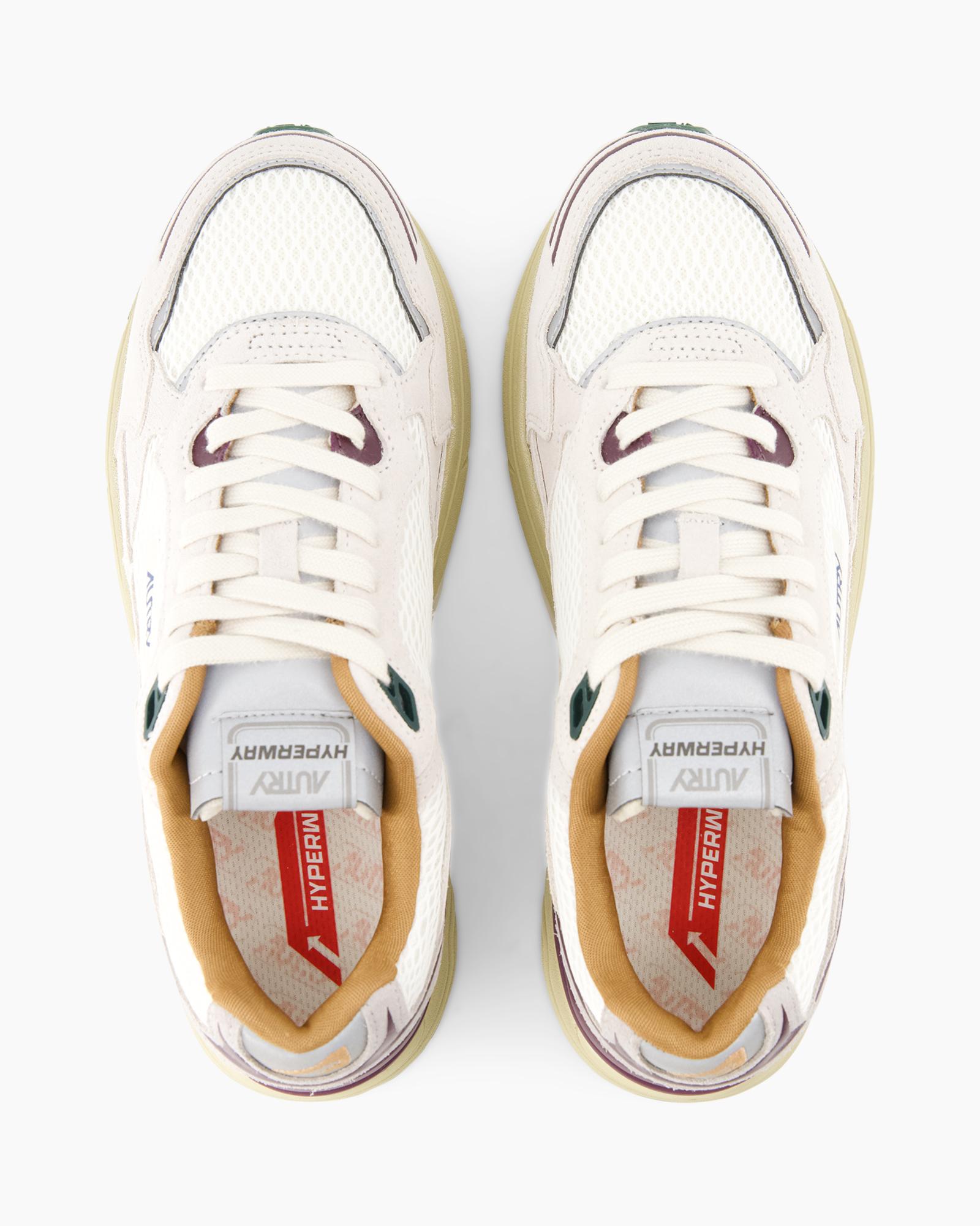 sneakers, veterschoenen, mesh, wit, athletisch