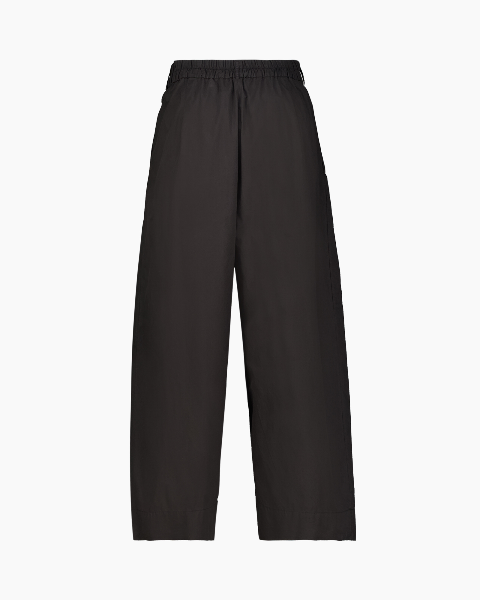 broek, broeken, zwart, wijd uitlopend, hoge taille