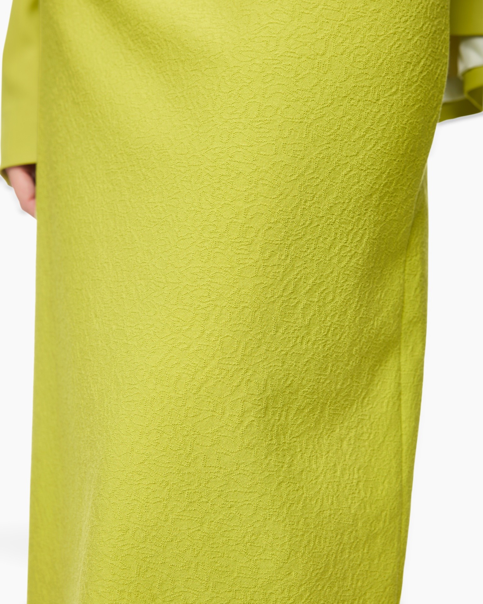 jurk, textuur, limoengroen, effen kleur, stoftextuur