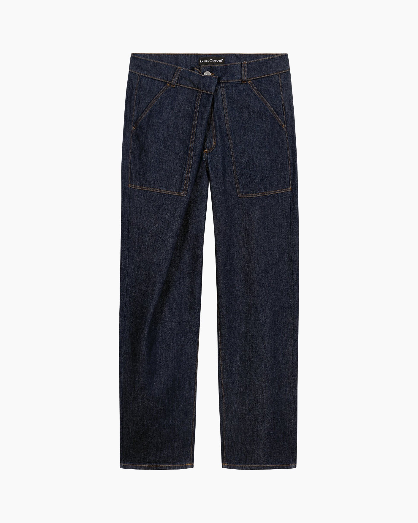 denim, bont, broeken, zakken, indigo