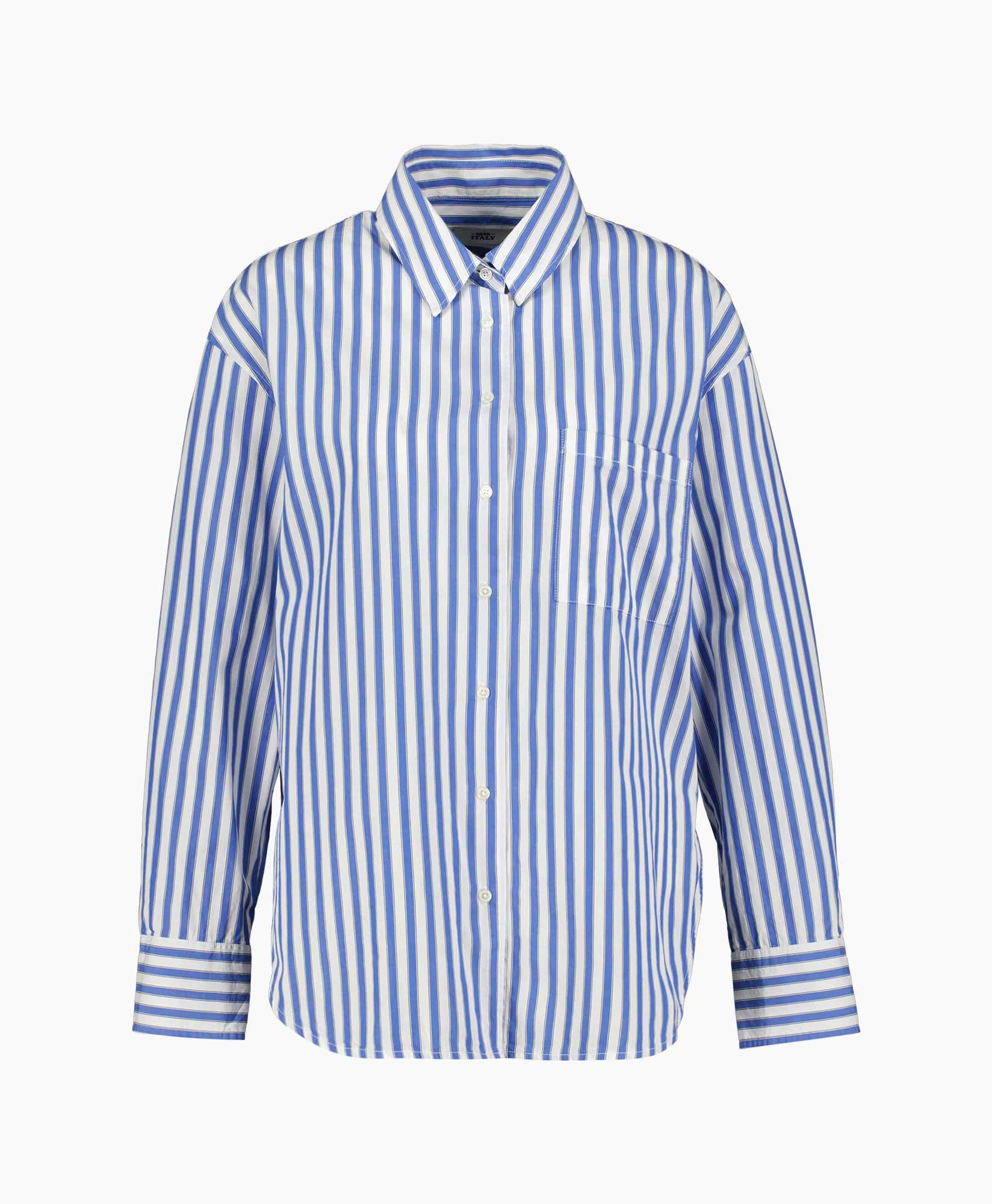 0039 Italy Blouse Betty 212312 Blauw dessin