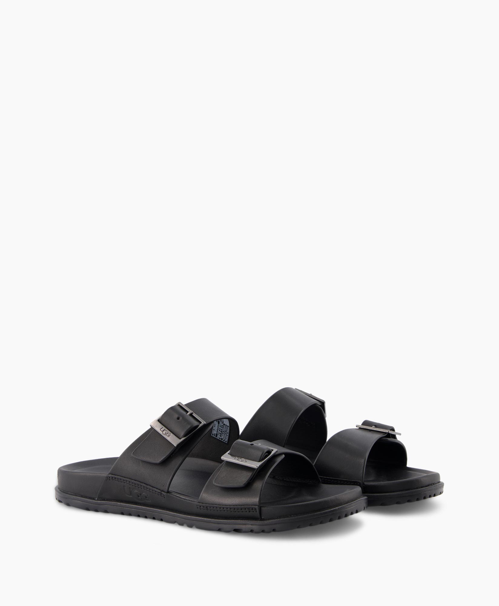 Ugg Sandaal Wainscott Buckle Slide Black jeans