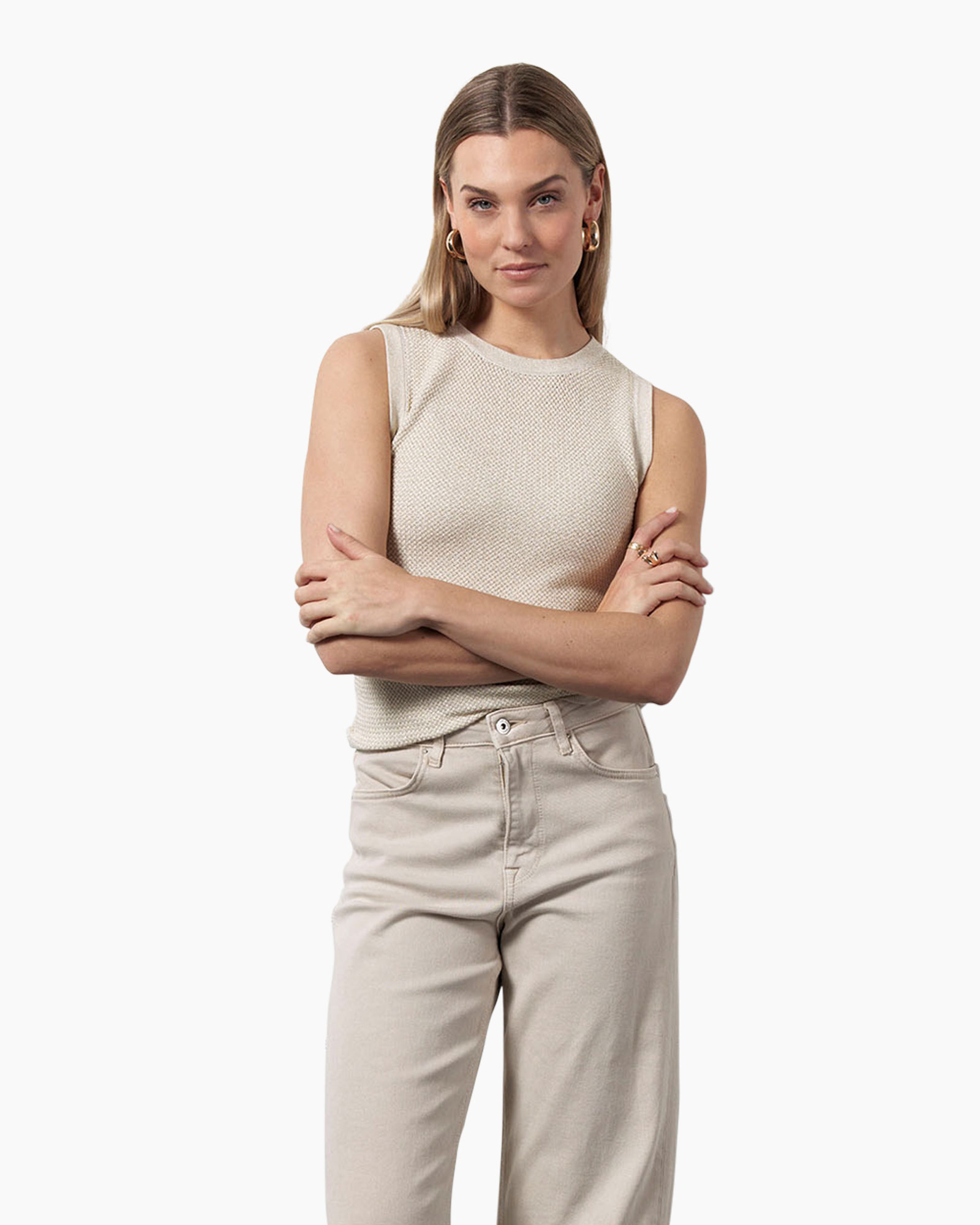 Top Lieske Twinset Singlet Off White