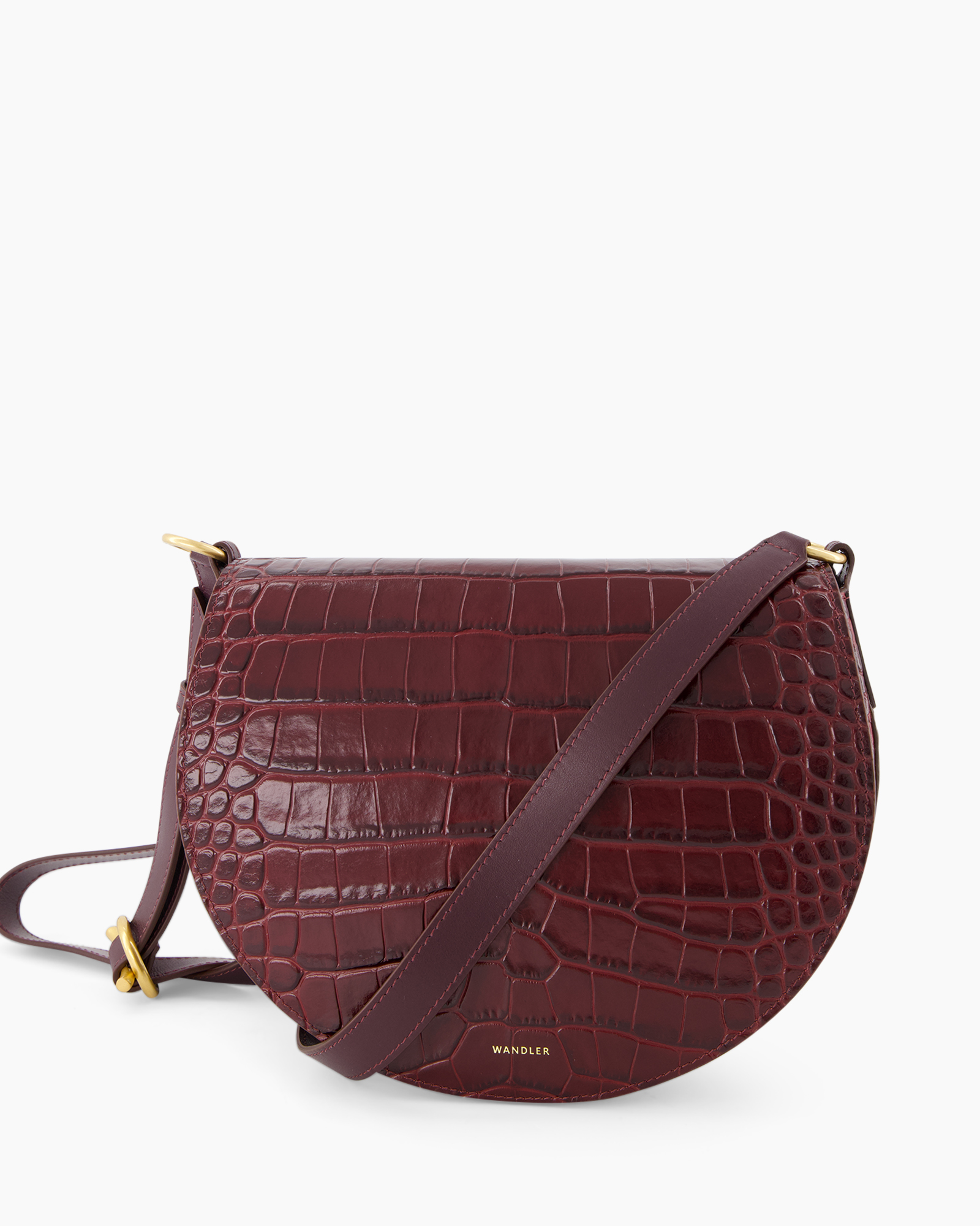 Crossbody Tas Kate Saddle Bordeaux