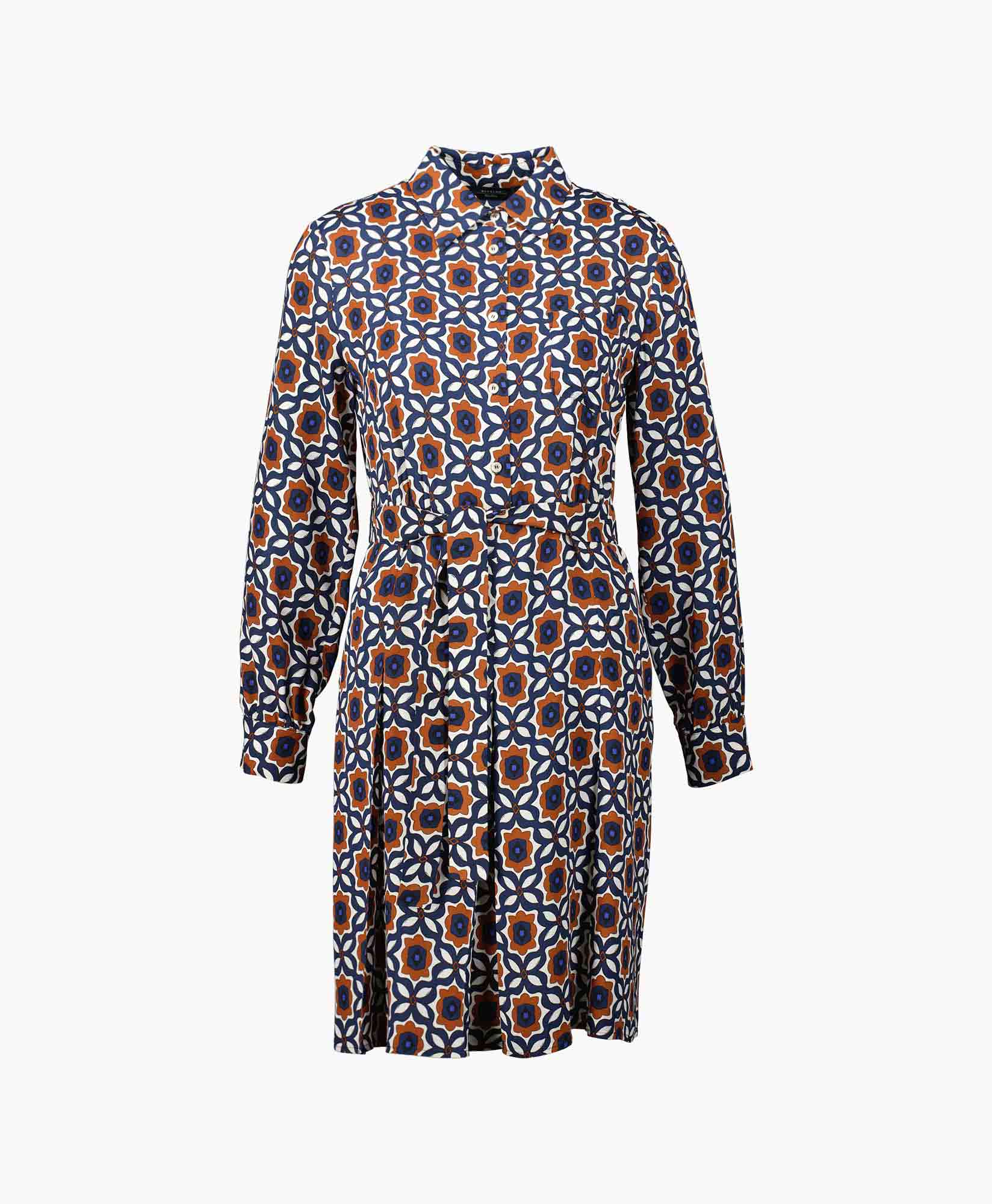 Maxmara Weekend Jurk Golfo Blauw dessin