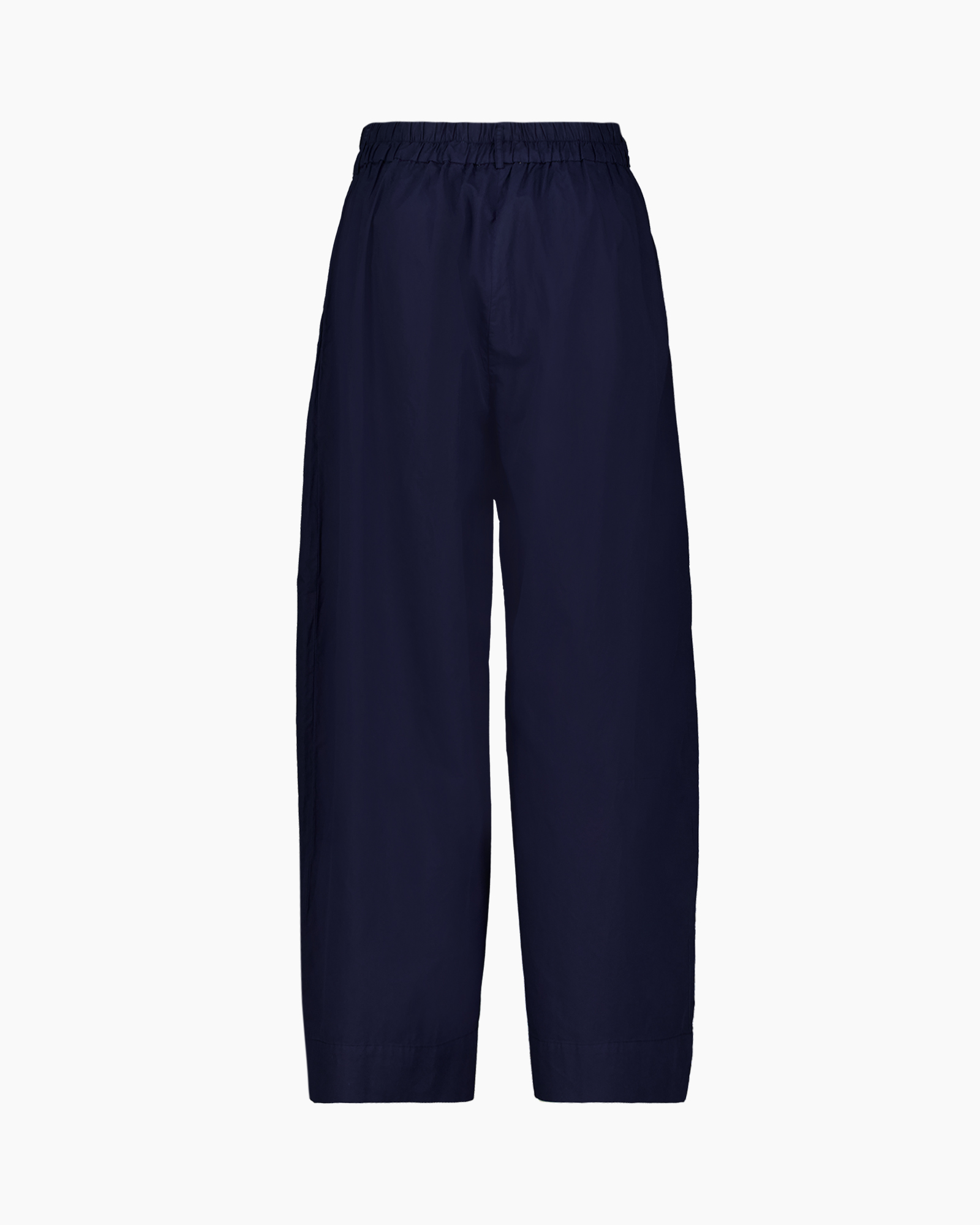 broek, broek, marineblauw, plooien, hoge taille
