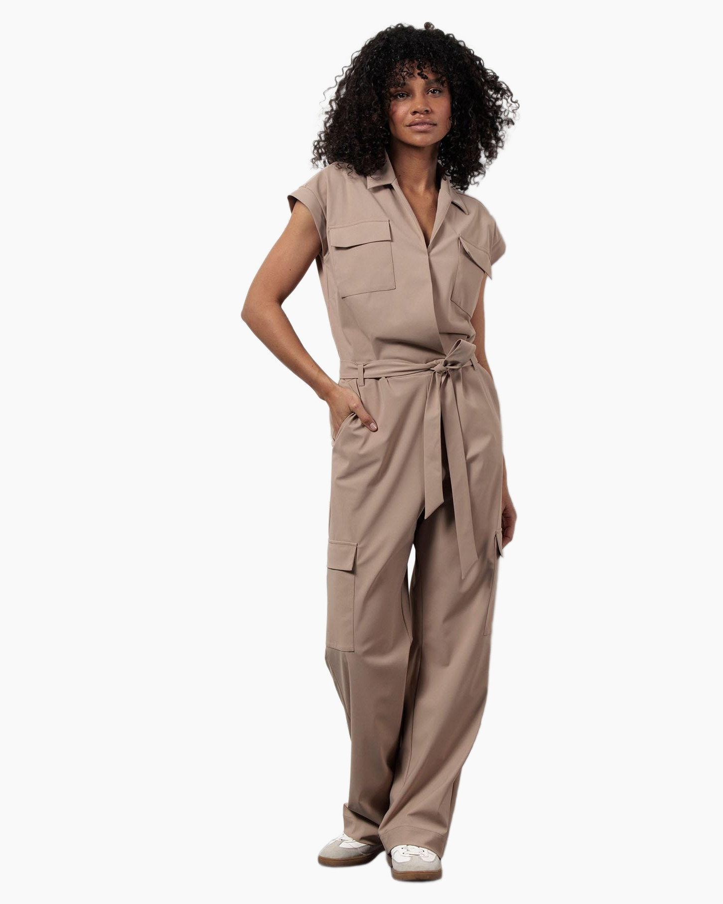 Jumpsuit Nancy Cargo Jumpsuit Geel