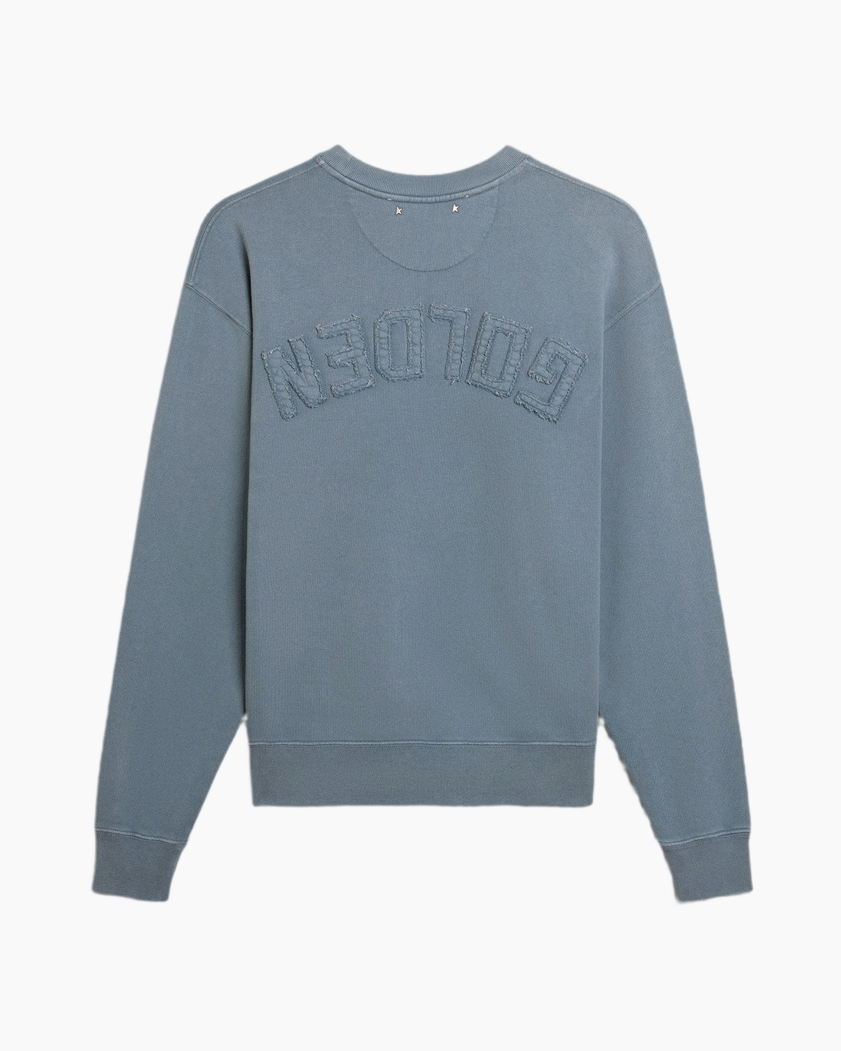 solemijn, crewehals, langarm, blauw, katoen