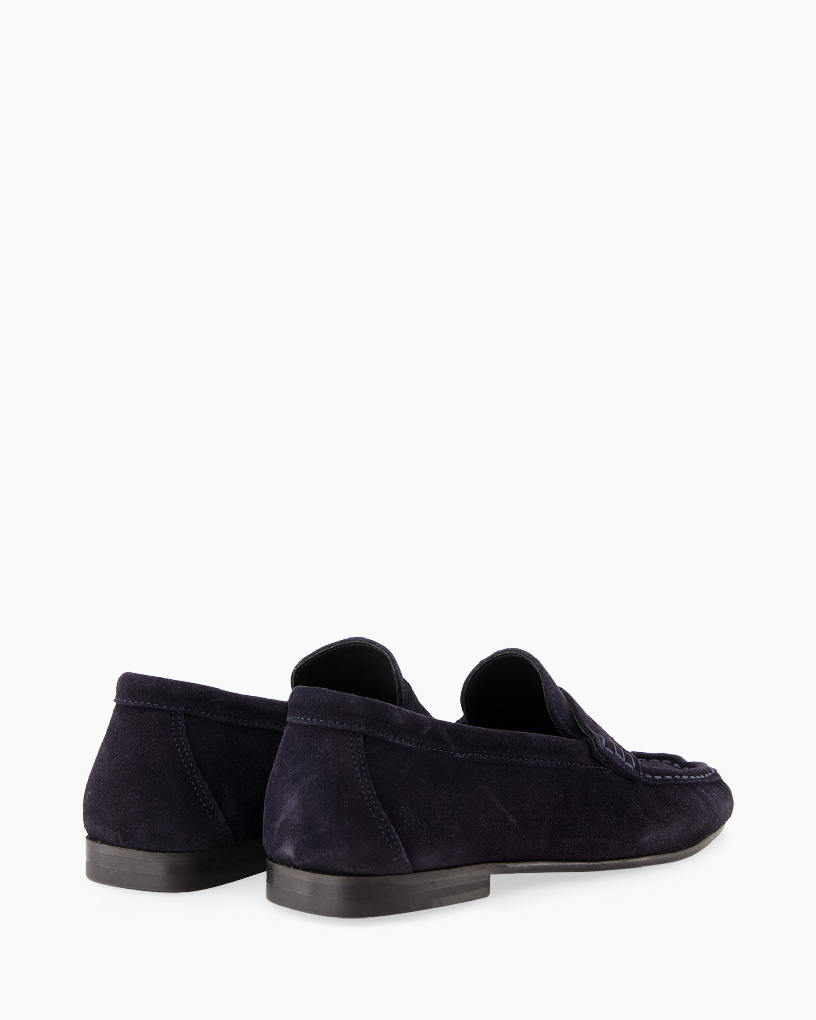 loafer, suede, marineblauw, slip-on, moccassin