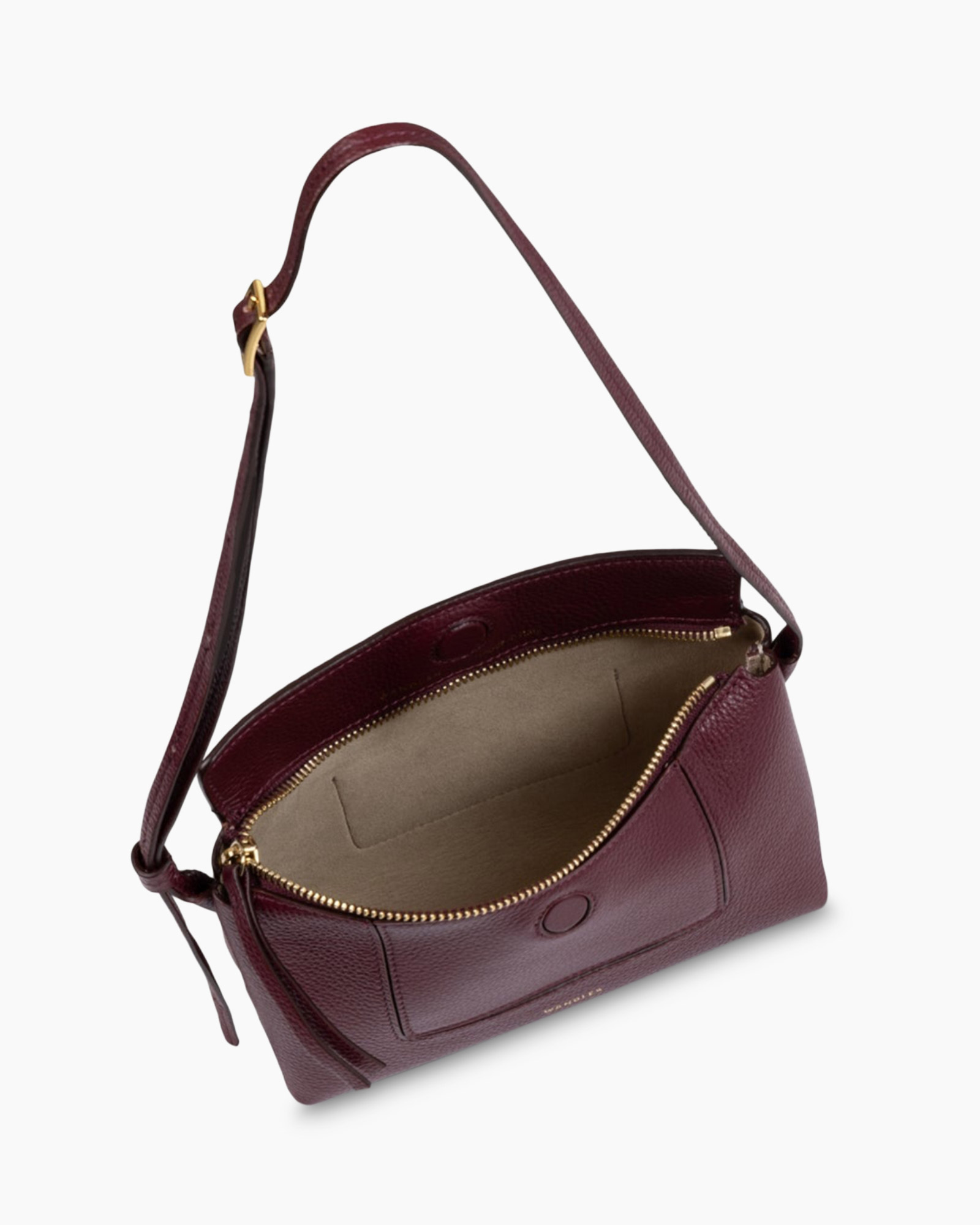 Crossbody Tas Penelope Slouch Mini Aubergine
