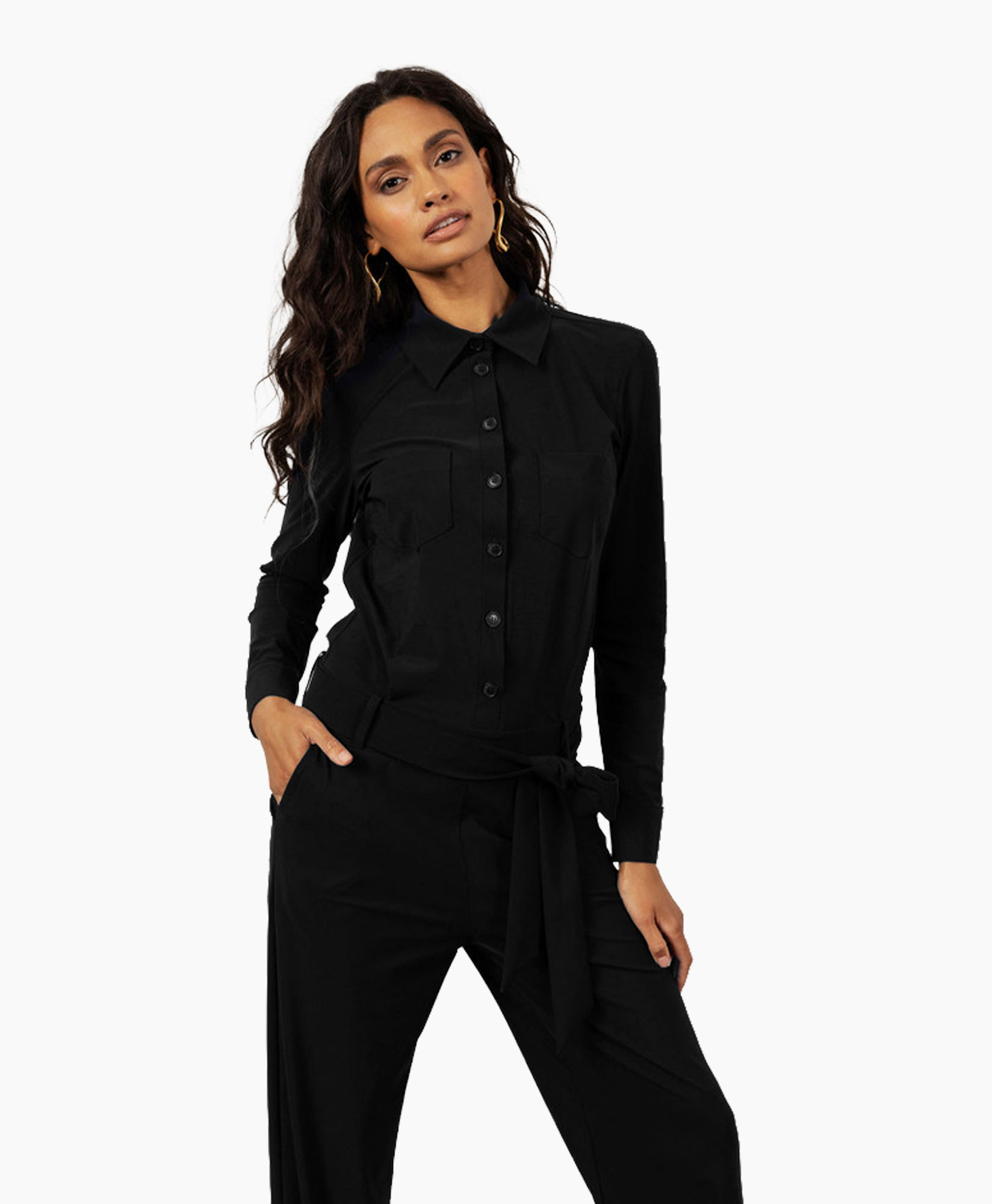 Studio Anneloes Jumpsuit Angel Ls Jumpsuit Zwart