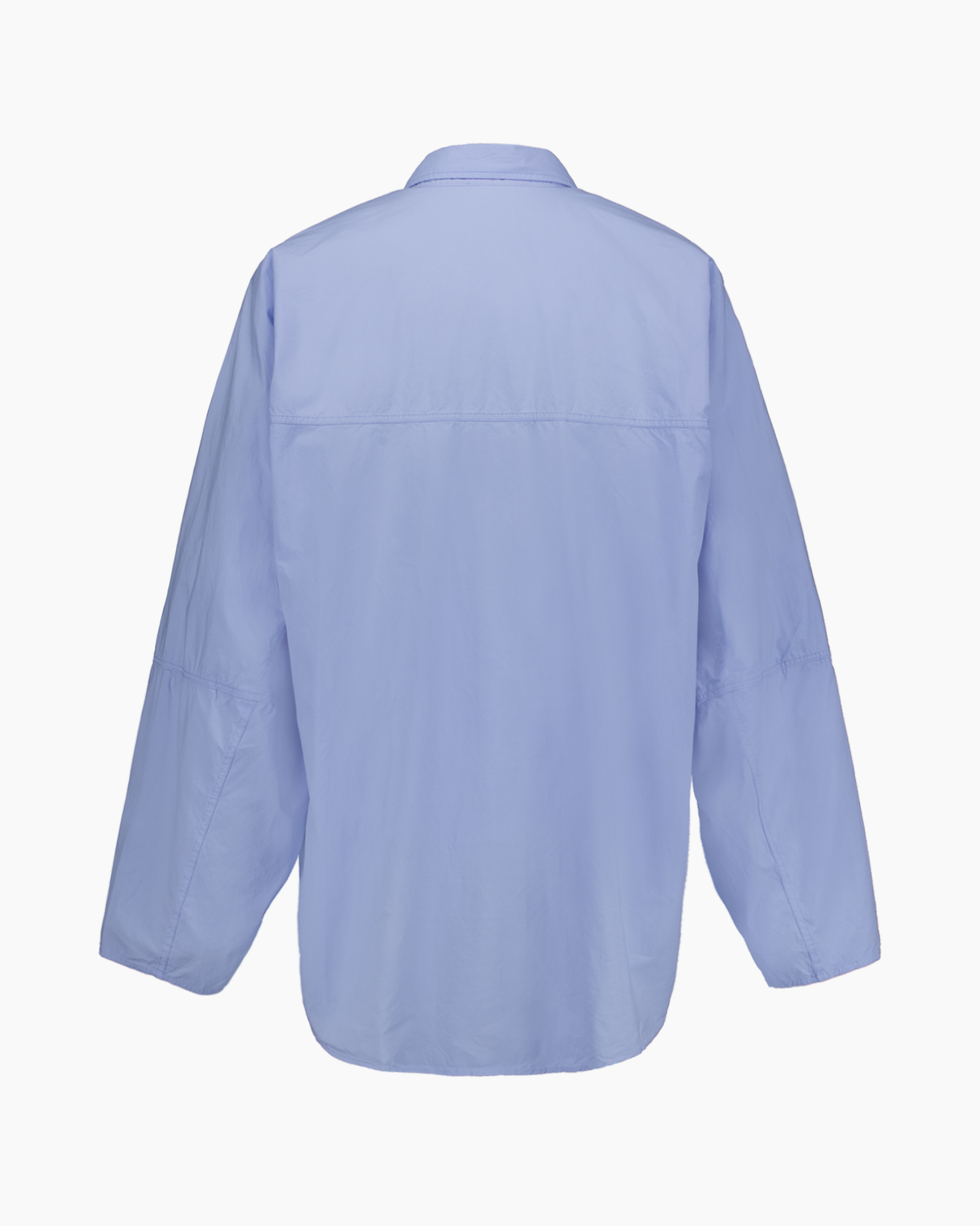 hemd, knopjes, lange mouwen, kraag, lichtblauw