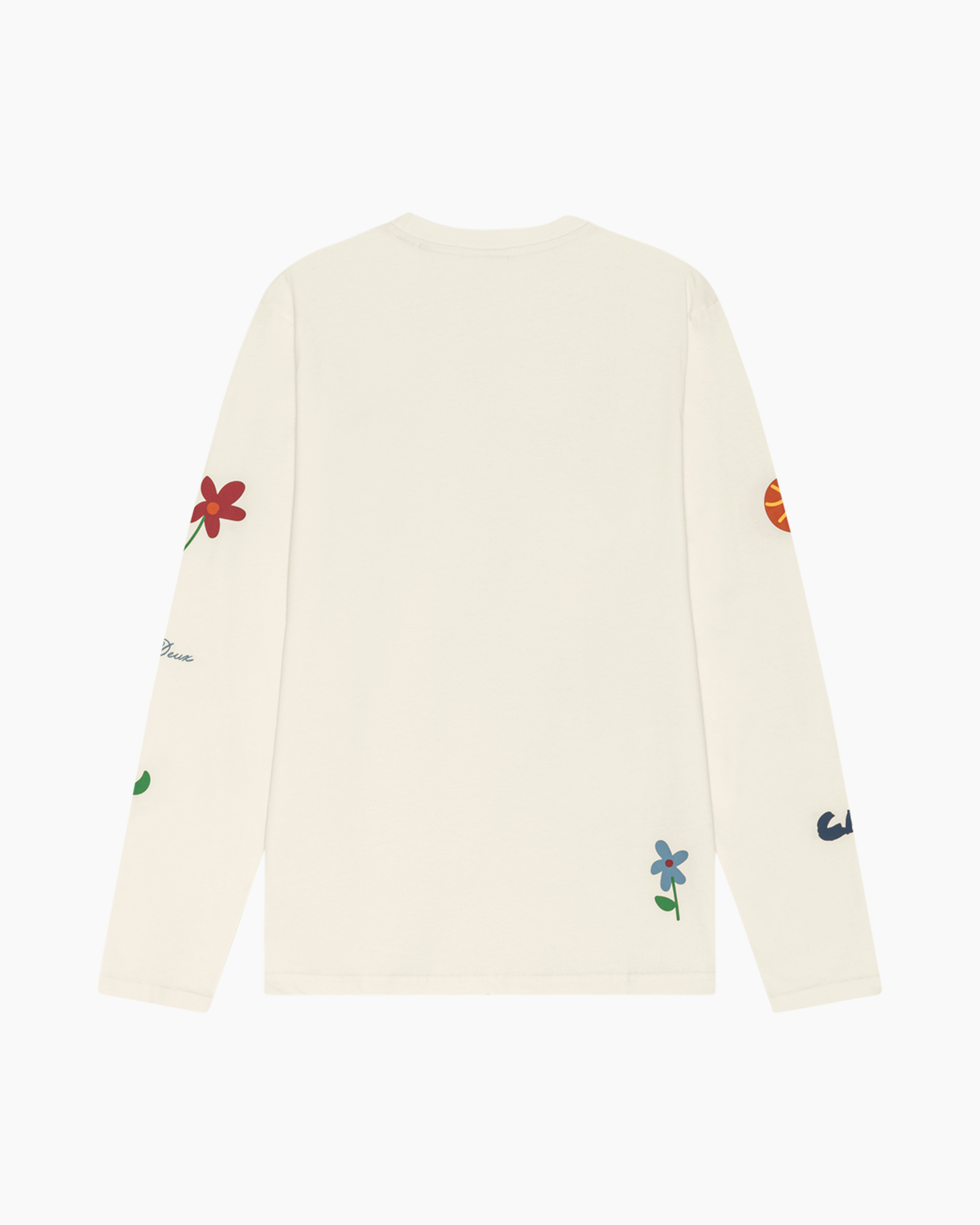 lange_mouw, crème, grafisch, bloem, patches