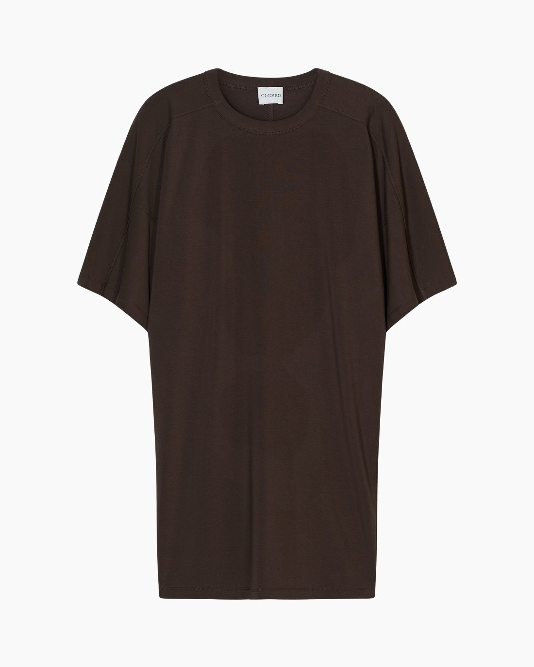 t-shirt,  oversized, brown, cotton, short-sleeve