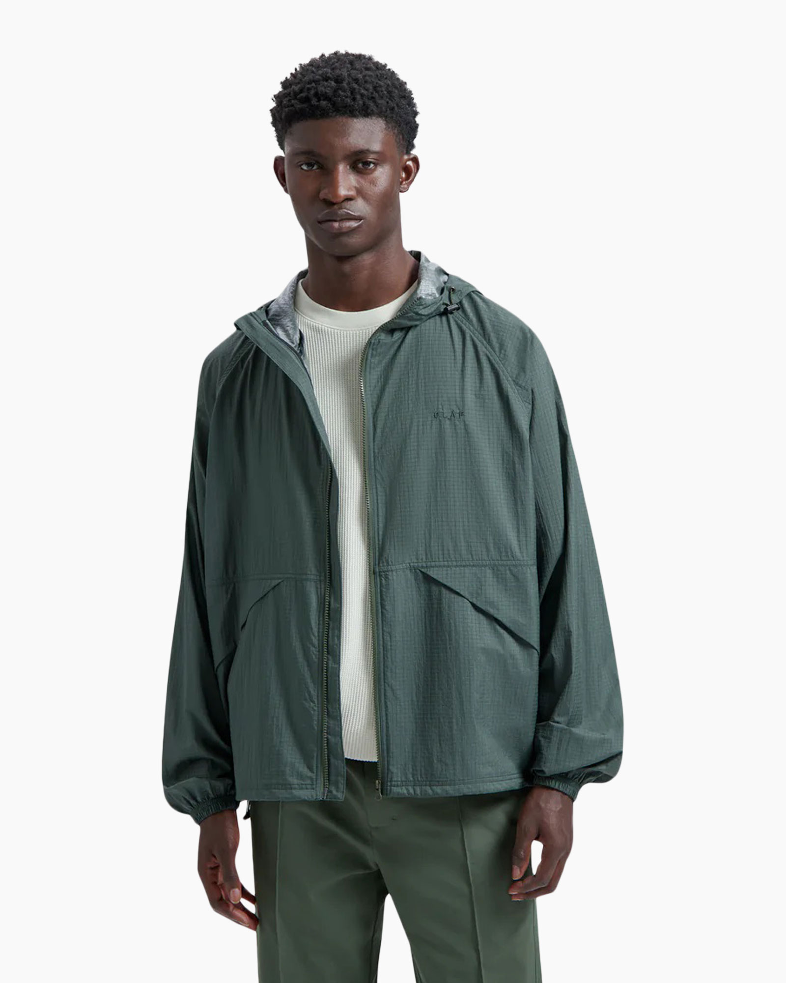 Softshell Jas Hooded Windbreaker Grijs