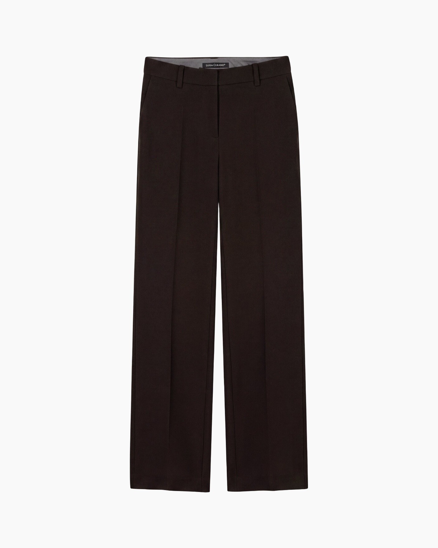 broeken, broek, wijd uitlopend, zwart, formele