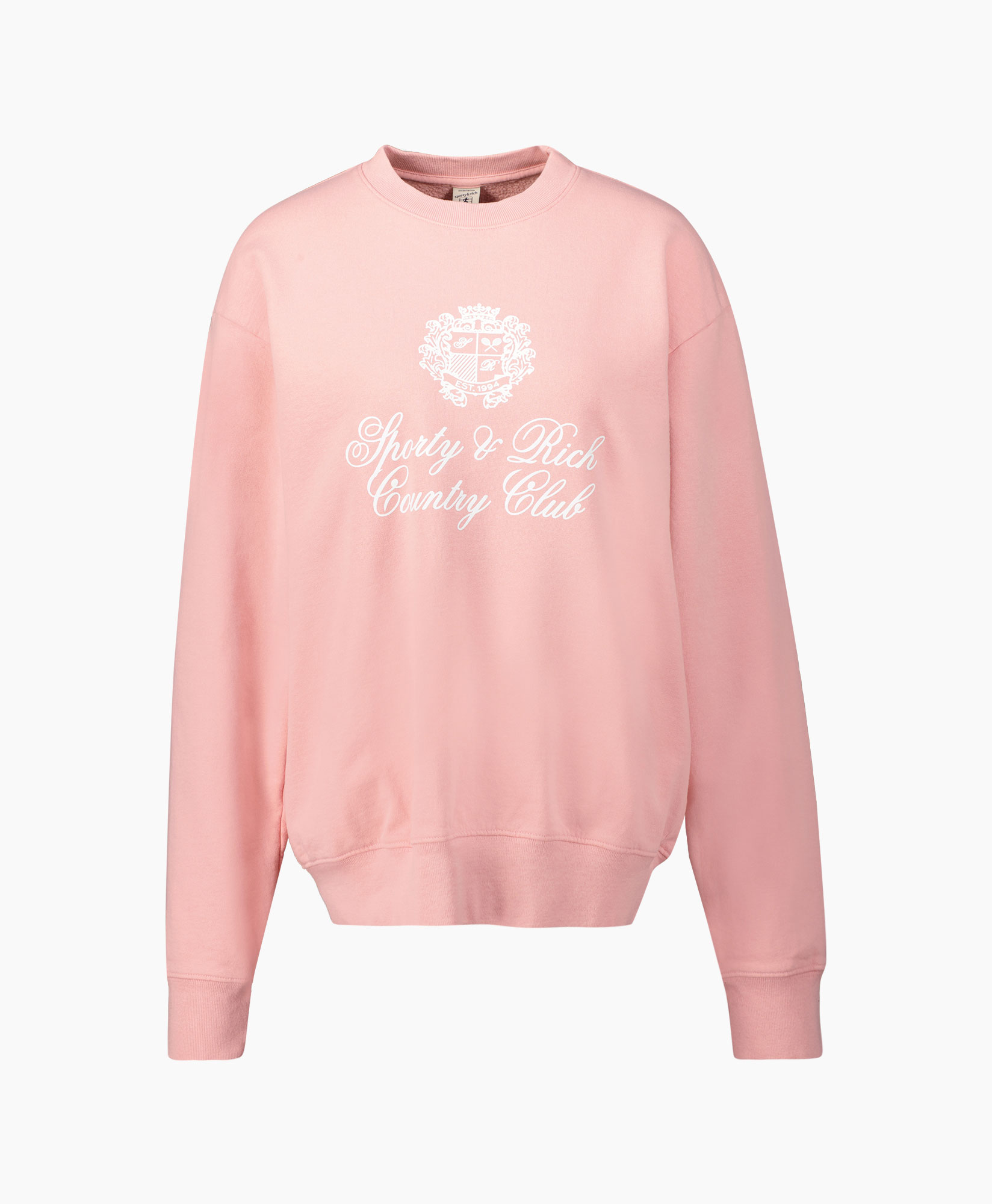Sporty & Rich Pullover Country Crest Pink