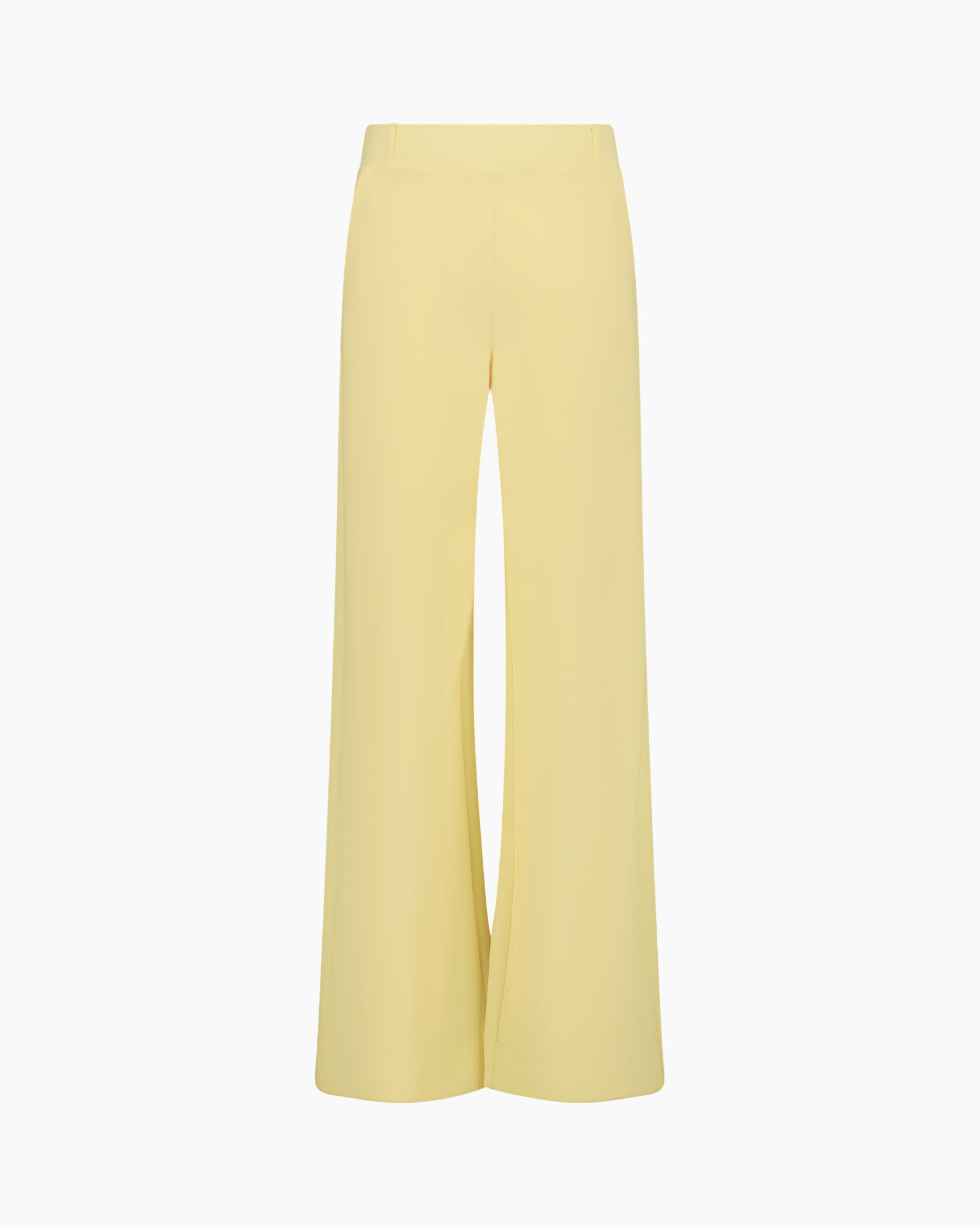 broek, wijdemet, geel, pantalon, zacht, materiaal, kleding