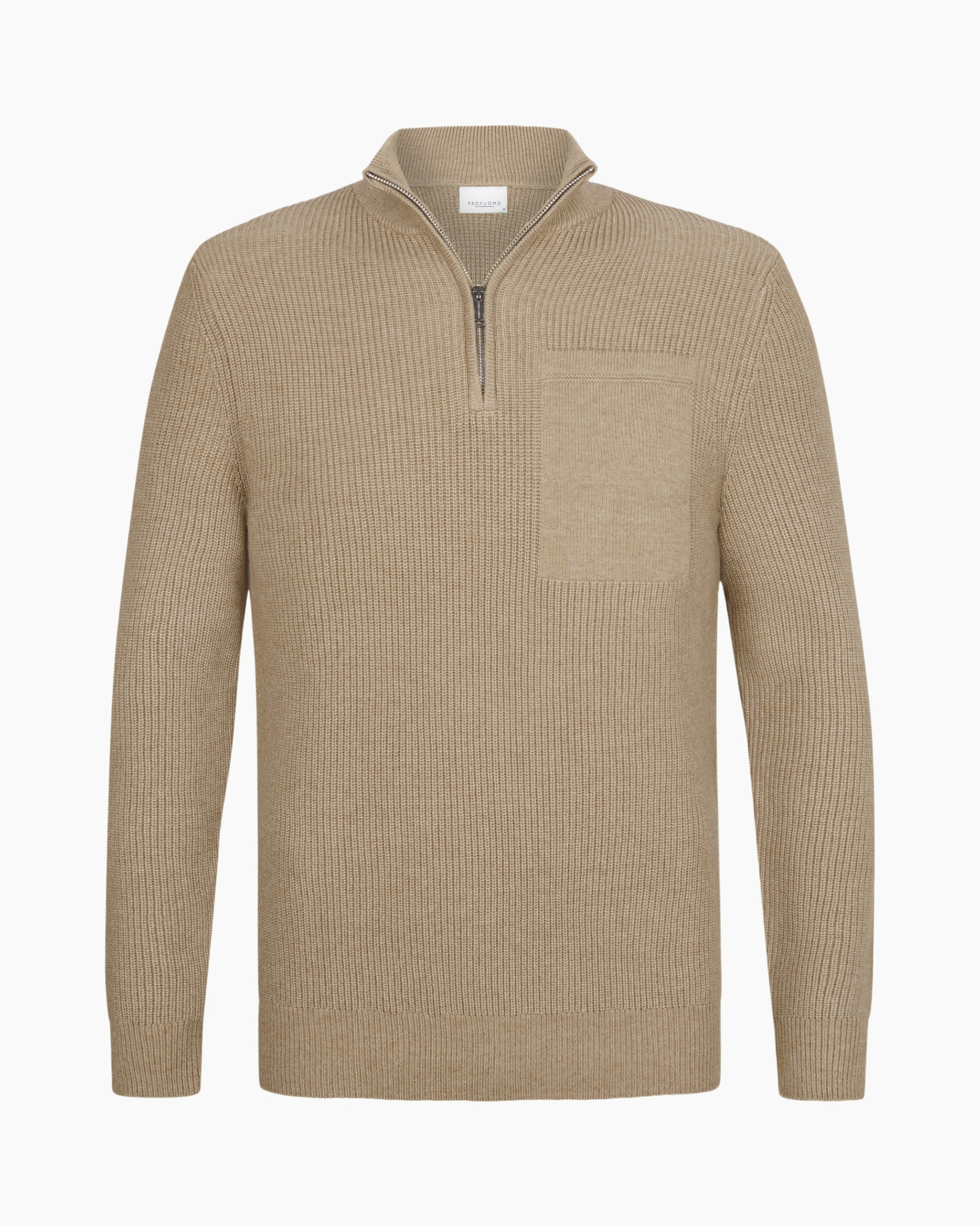 Trui Pullover Half Zip Beige Beige