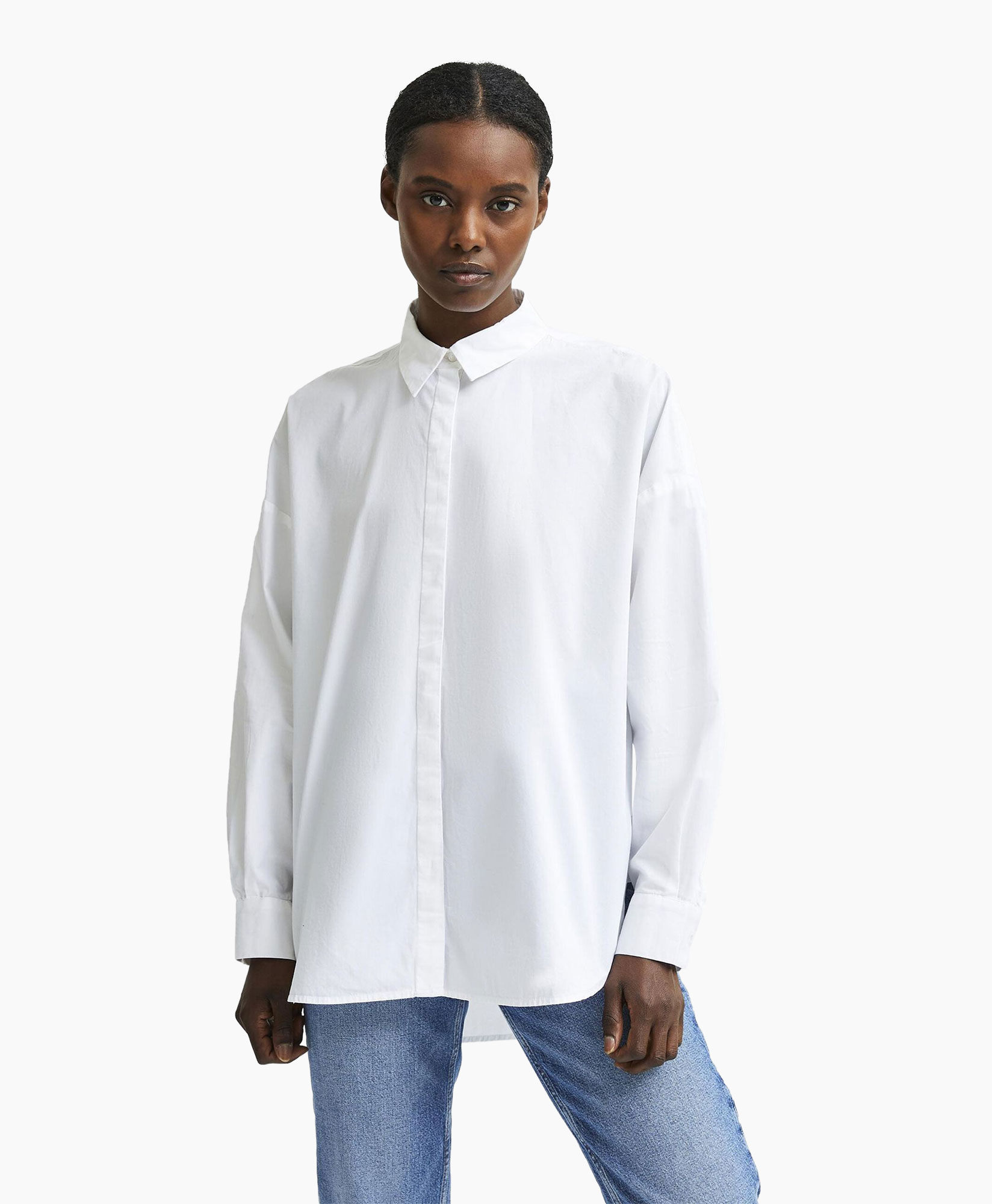 Blouse Hema Ls Shirt B Noos Wit