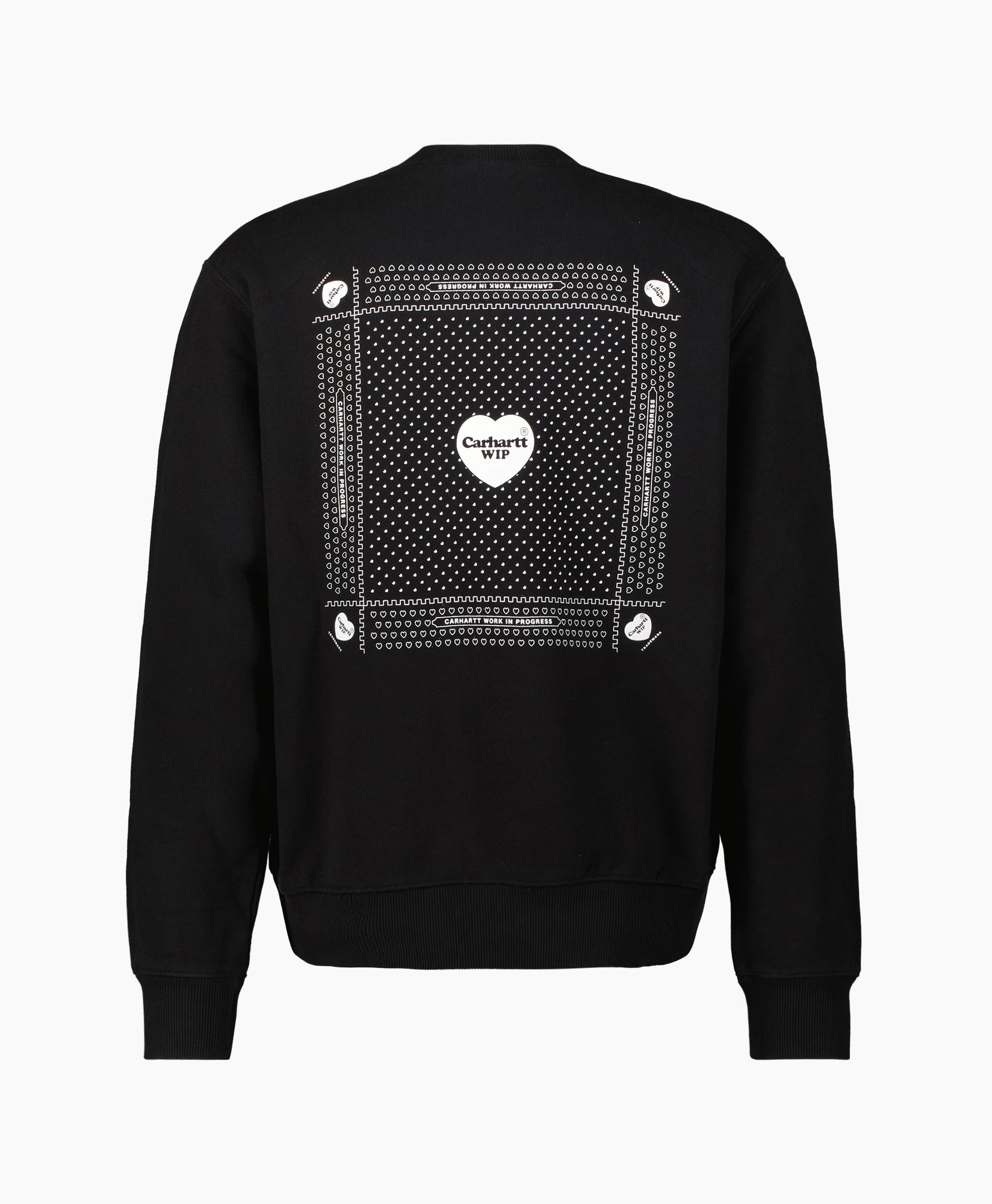 Sweater Heart Bandana Zwart
