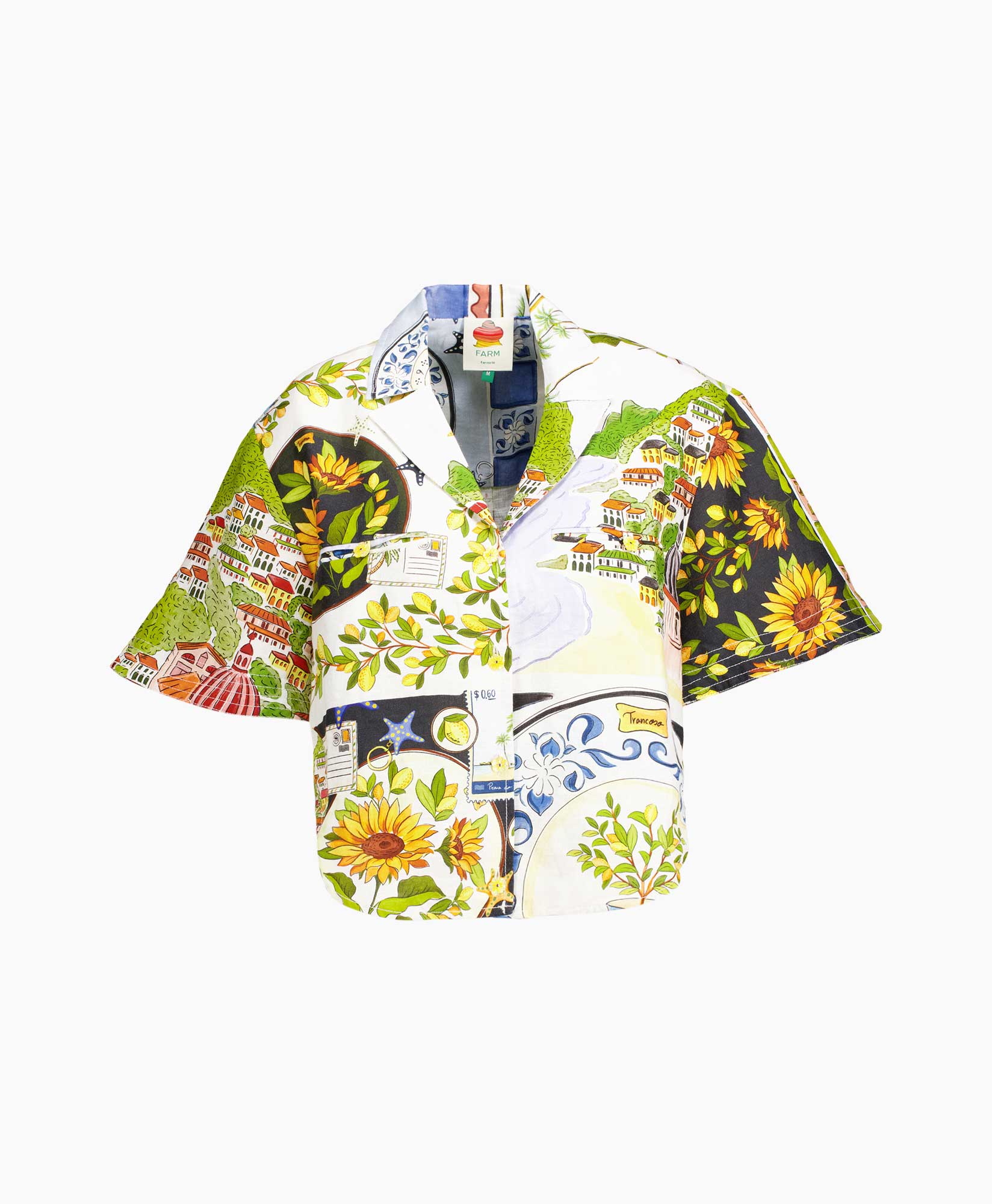 Blouse Latin Trip Scarves Buttoned Groen