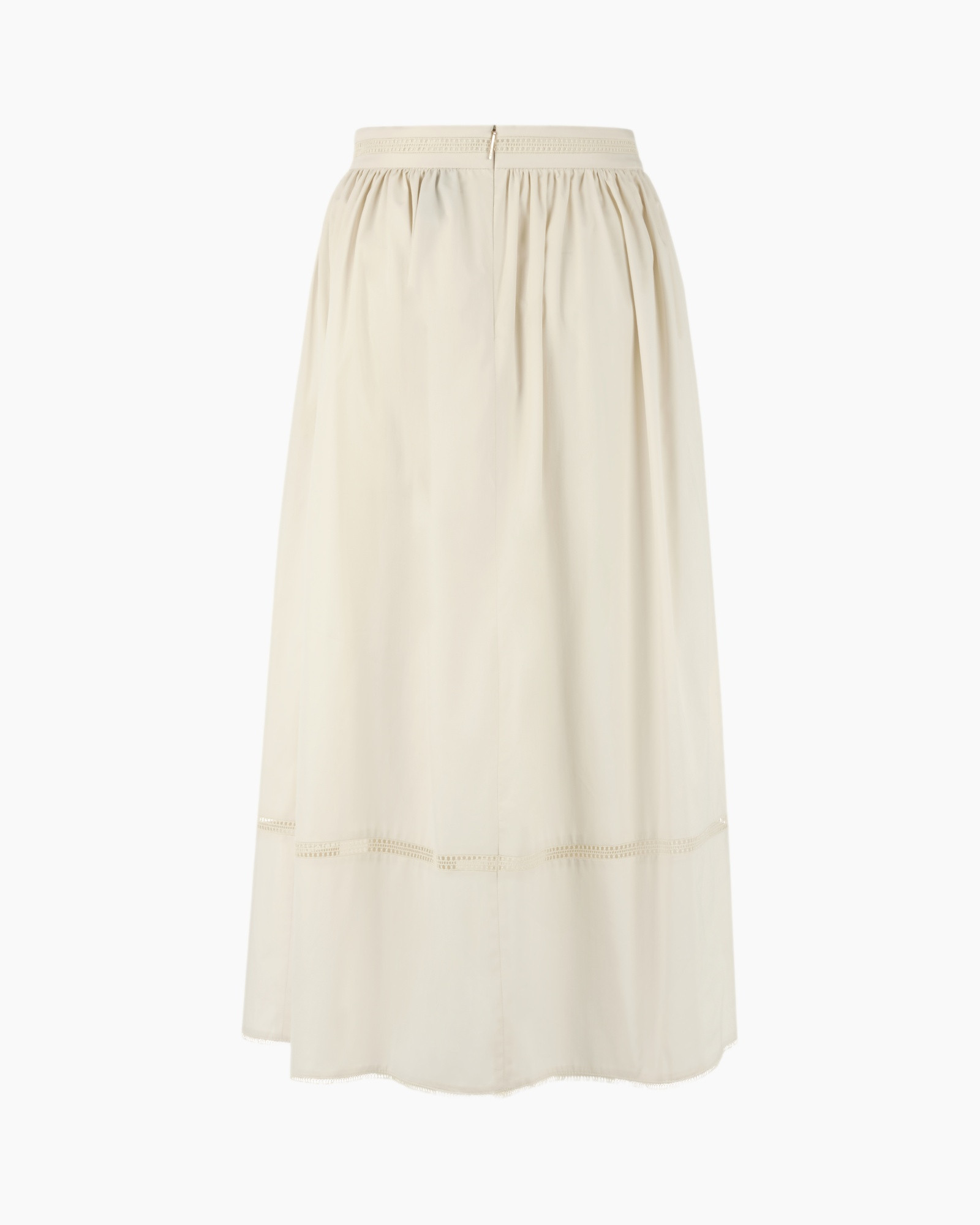 skirt, maxi skirt, cream, plain, elastic waistband