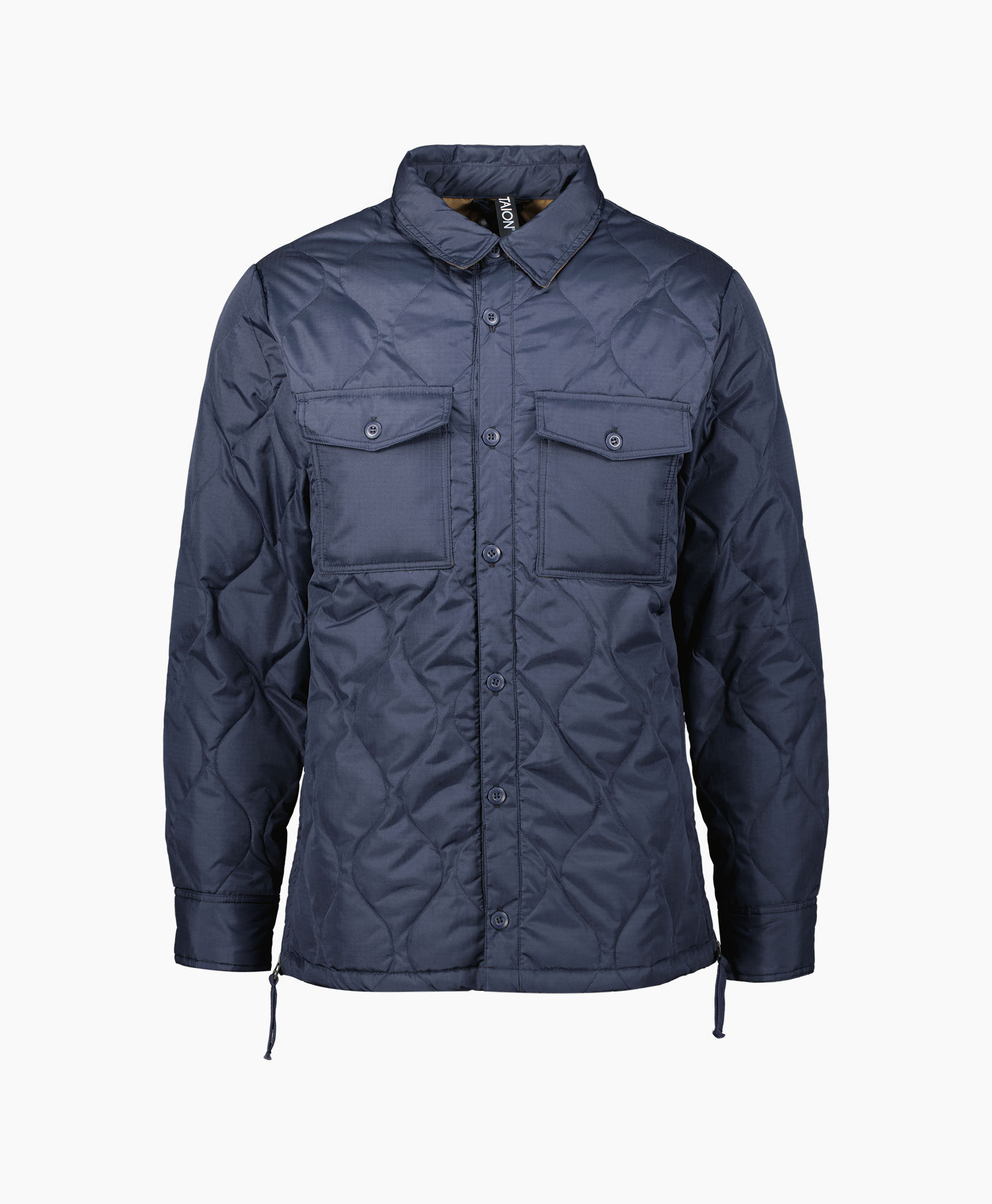 Taion Overshirt 109shml-1 Donker Blauw